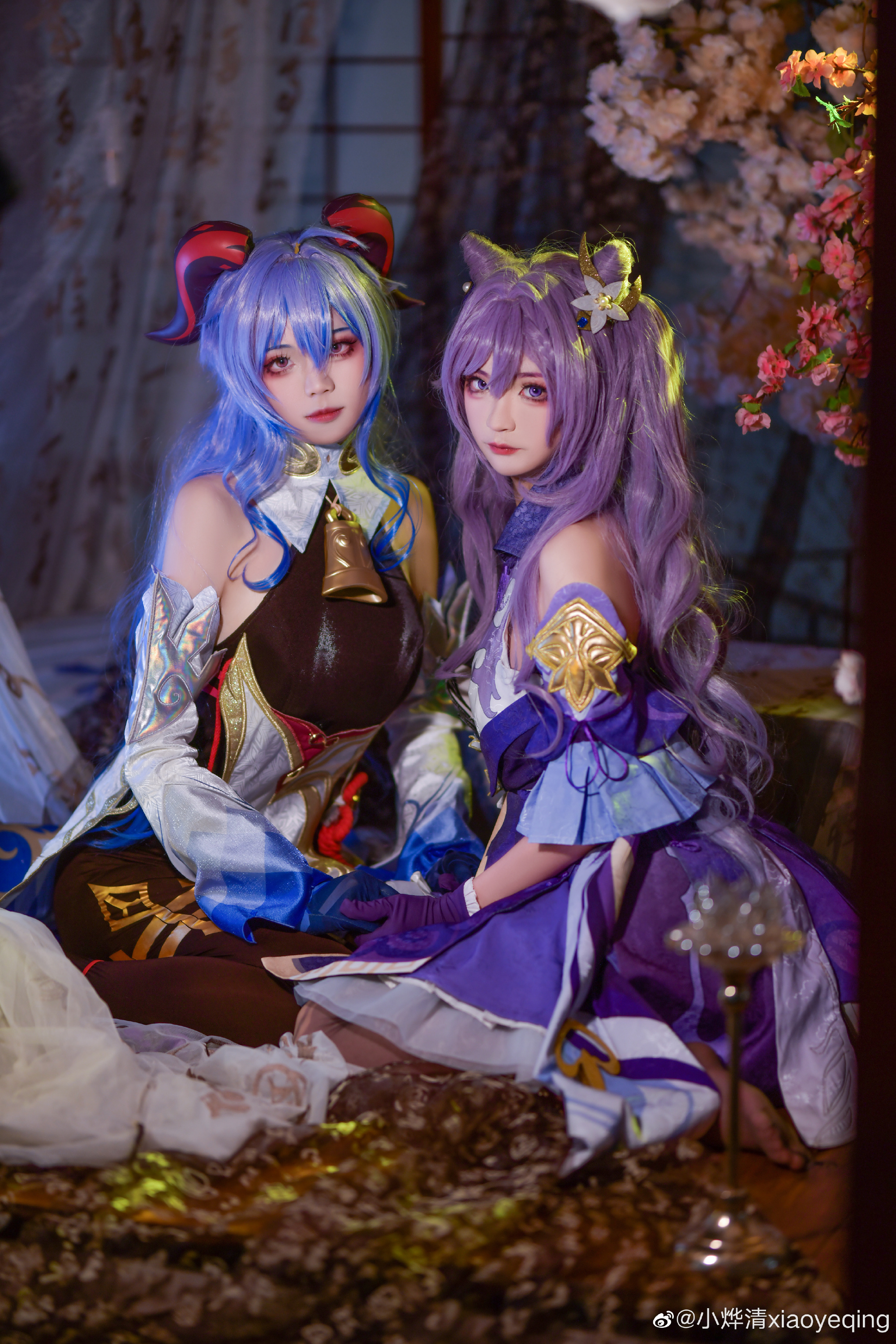 祝大家2022新年快乐 原神  刻晴@小烨清xiaoyeqing 甘雨@泀楿 COSPLAY-第9张