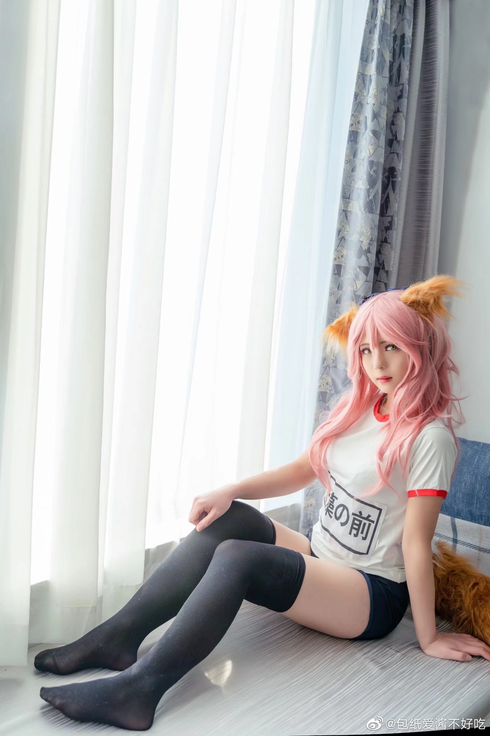 【COS正片】阴阳师 玉藻前 体操服cos@包纸爱酱不好吃 COSPLAY-第6张