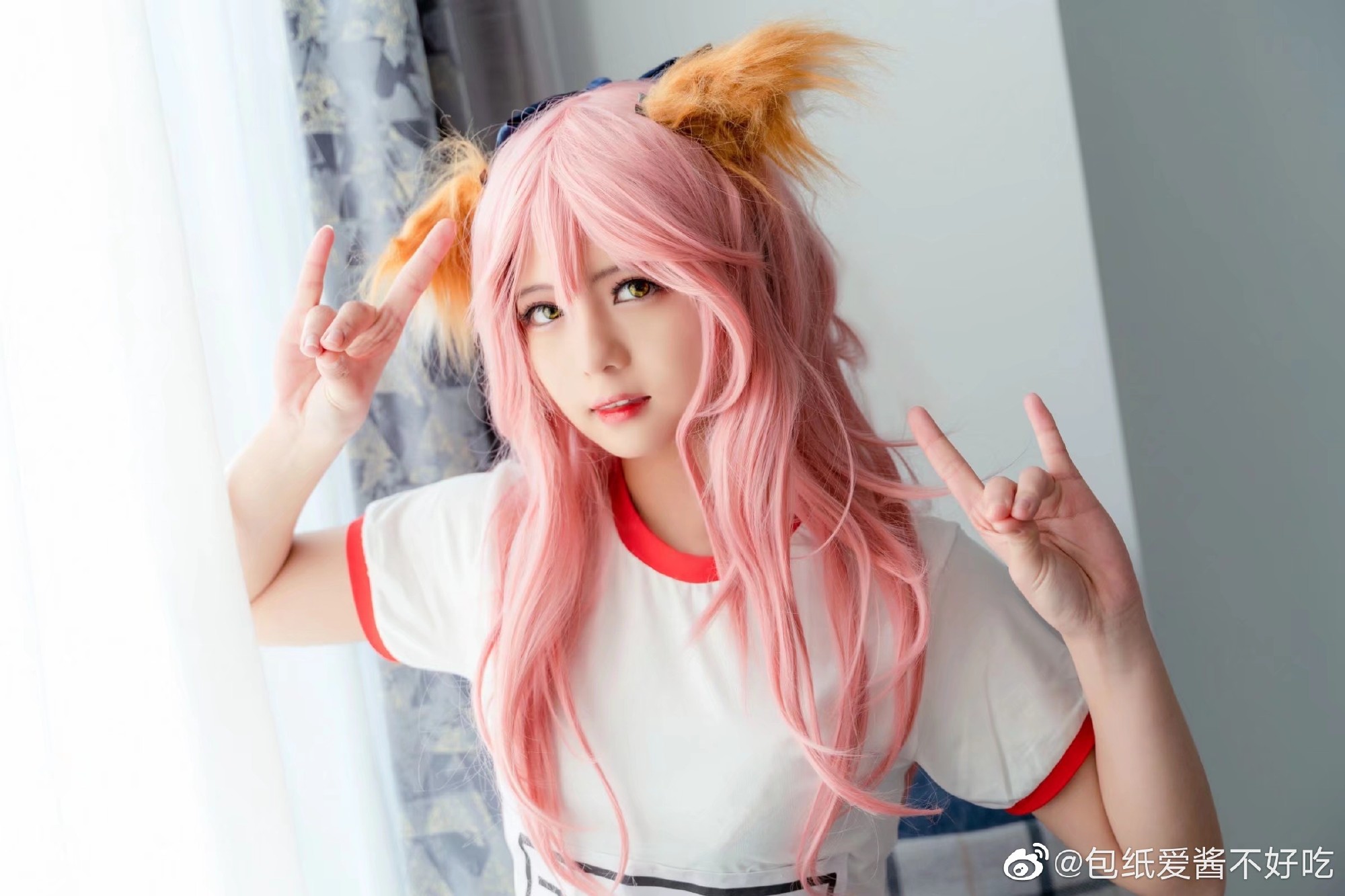 【COS正片】阴阳师 玉藻前 体操服cos@包纸爱酱不好吃 COSPLAY-第3张