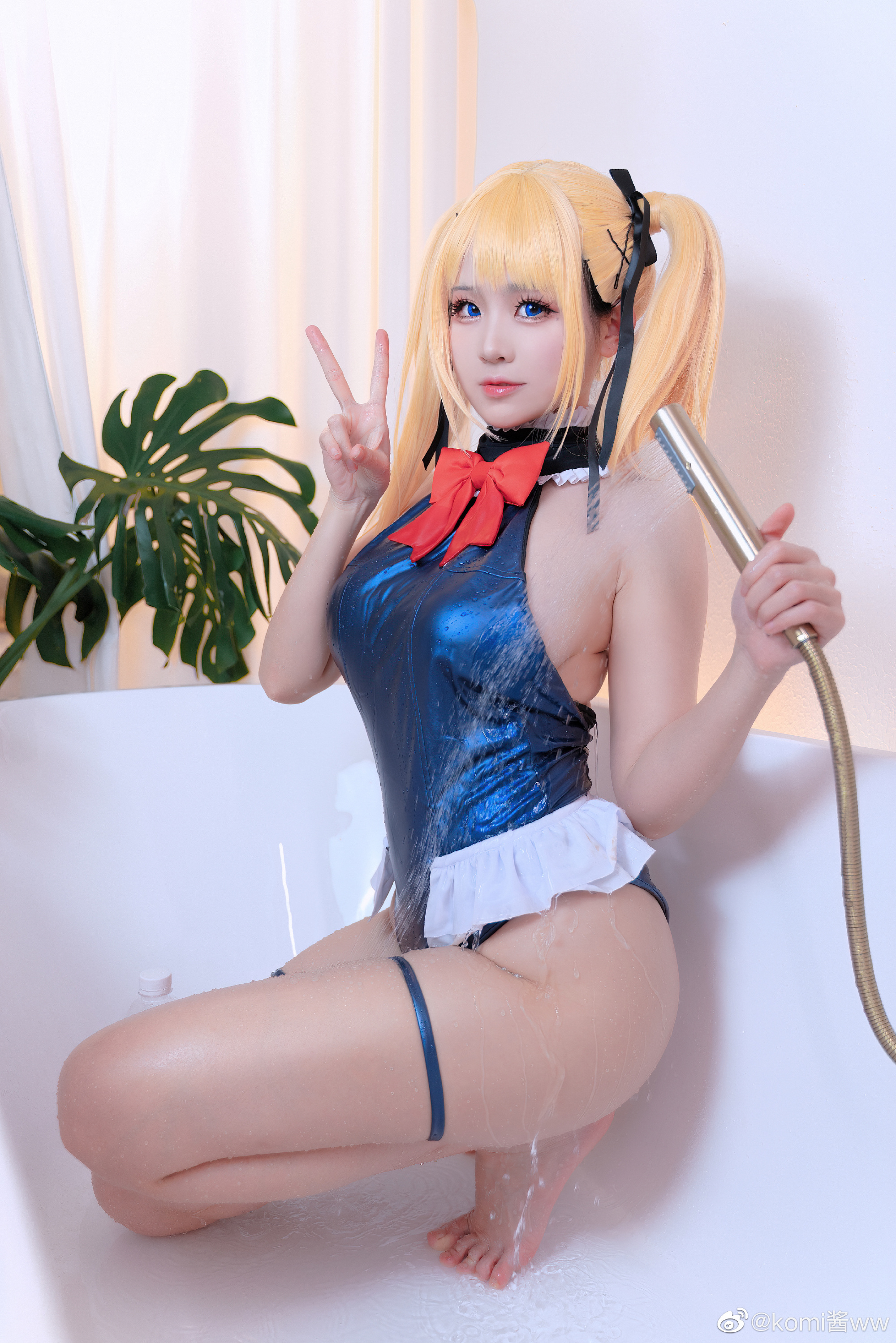 唔，这个泳装也挺可爱 碧蓝航线 玛丽萝丝@komi酱ww COSPLAY-第9张