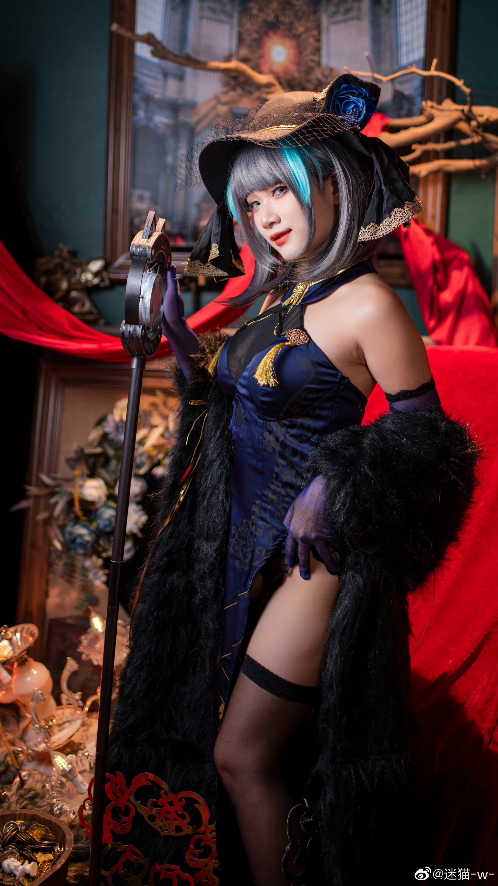 【COS】柴郡也来献唱一曲吧~咳咳~ 碧蓝航线 柴郡@迷猫-w- COSPLAY-第3张