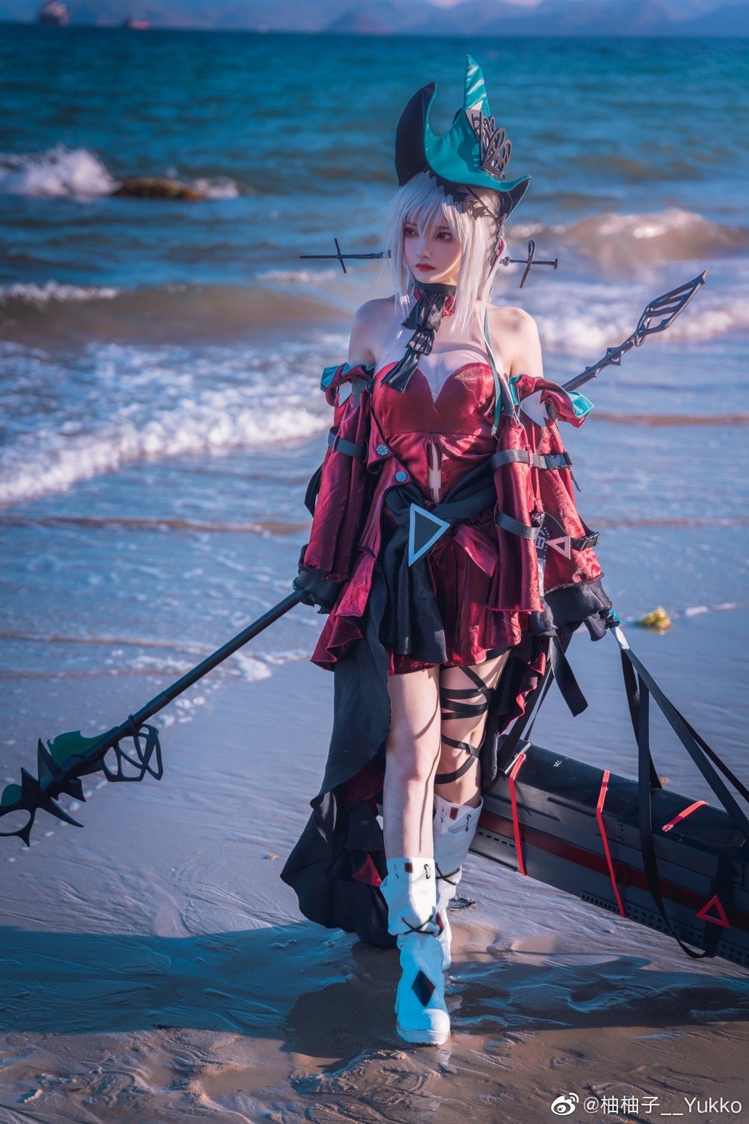 【COS正片】但哪怕只是些碎片，也能证明现在的我不是一个空壳…… 明日方舟 浊心 斯卡蒂@柚柚子__Yukko COSPLAY-第5张