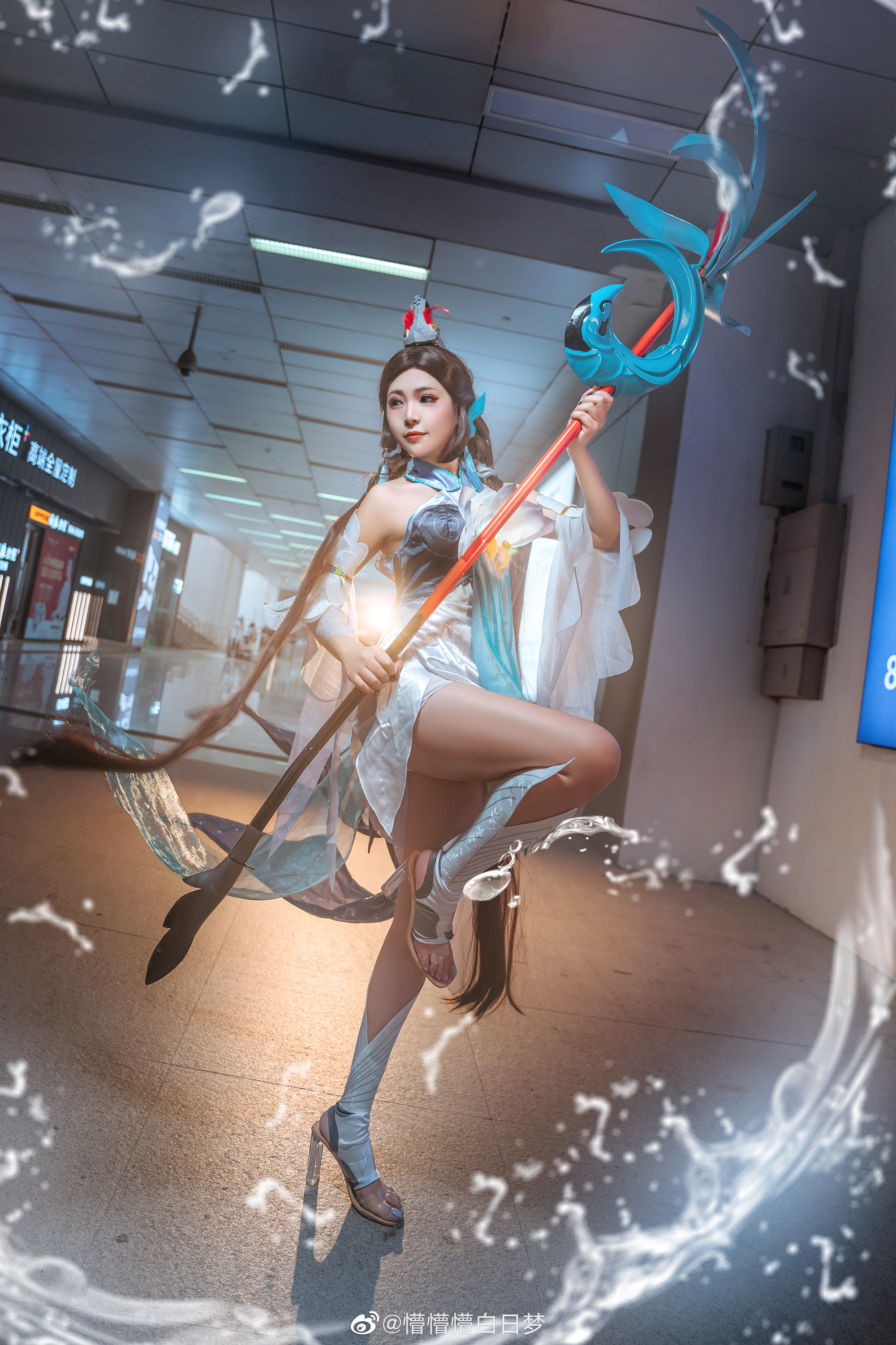 【COS】王者荣耀 江山云雾，皆若有情！——大乔·白鹤梁神女@懵懵懵白日梦 COSPLAY-第3张