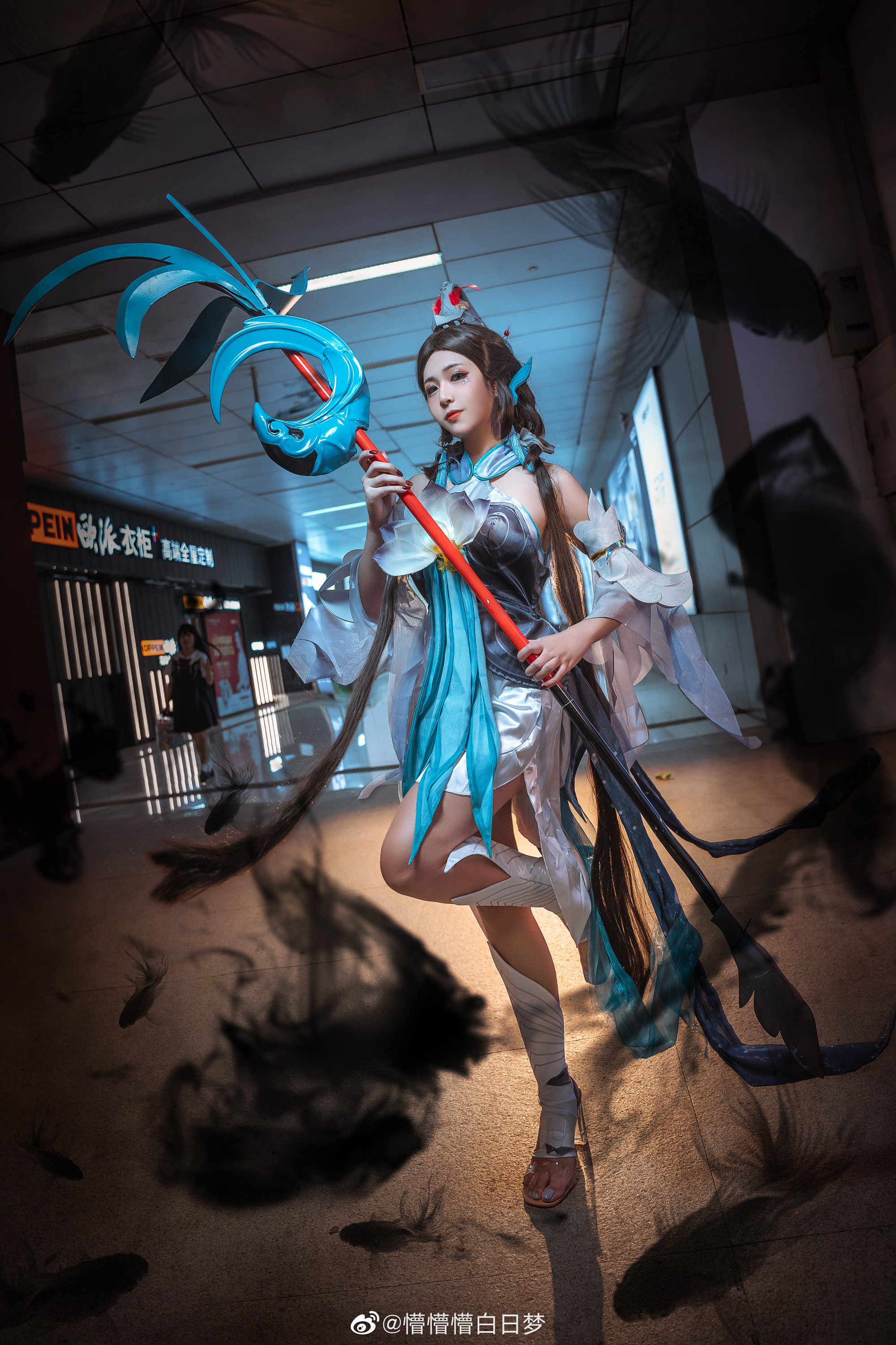 【COS】王者荣耀 江山云雾，皆若有情！——大乔·白鹤梁神女@懵懵懵白日梦 COSPLAY-第2张