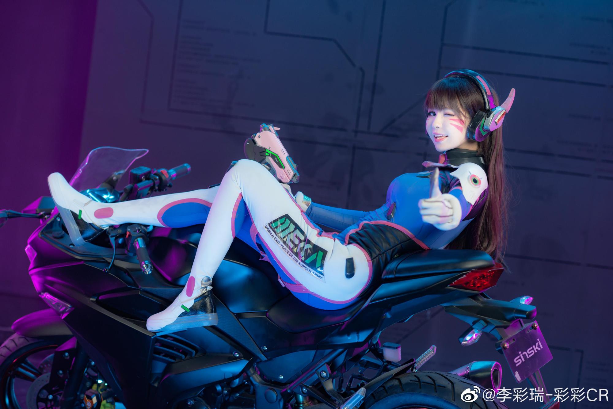【COS】守望先锋 Dva爱你呦～还是老配方～ Dva宋哈娜@李彩瑞-彩彩CR COSPLAY-第3张