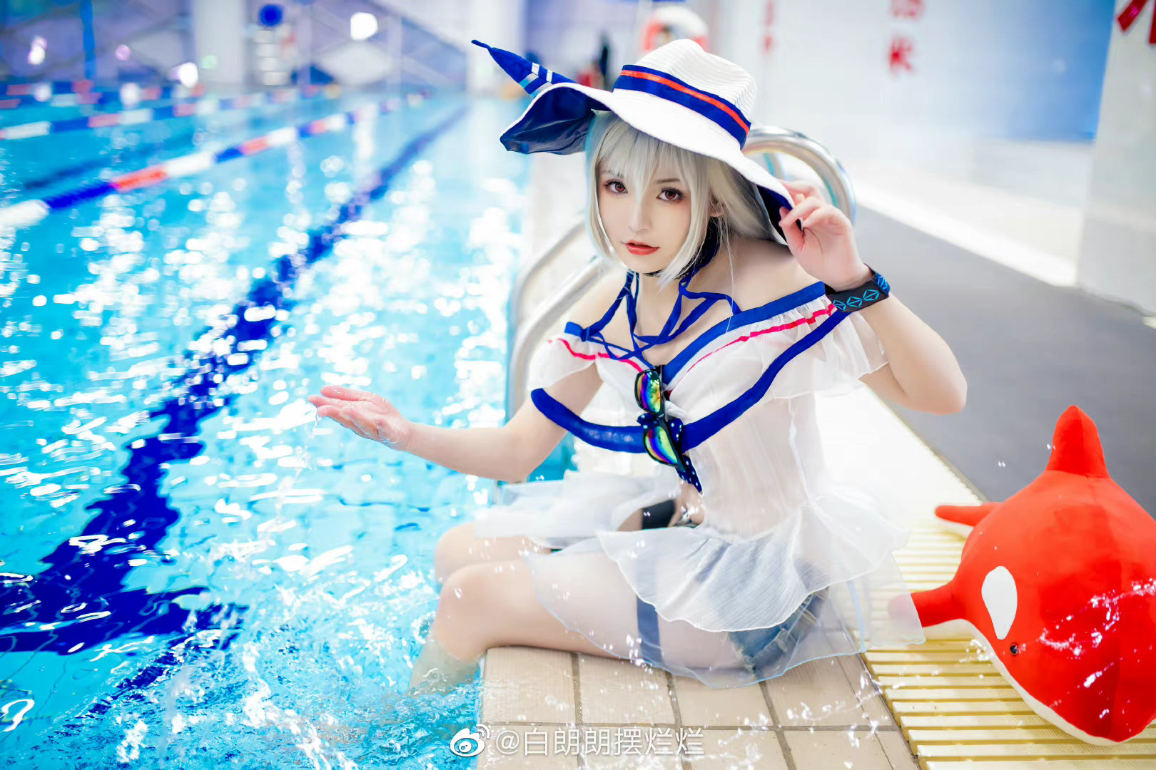 【COS】夏天要过去了。明日方舟 珊瑚海岸-驭浪WRO4 斯卡蒂@白朗朗摆烂烂 COSPLAY-第3张