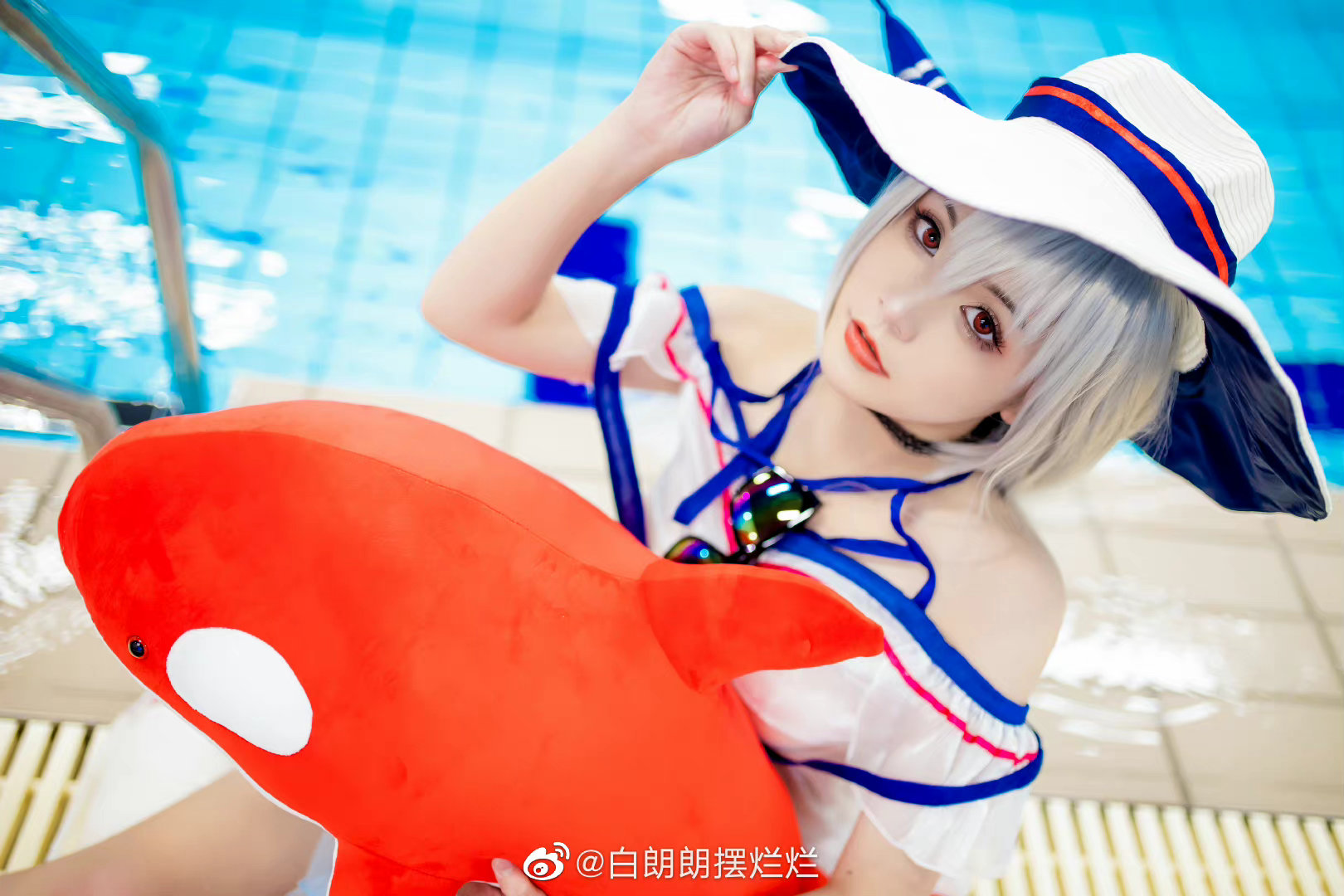 【COS】夏天要过去了。明日方舟 珊瑚海岸-驭浪WRO4 斯卡蒂@白朗朗摆烂烂 COSPLAY-第7张