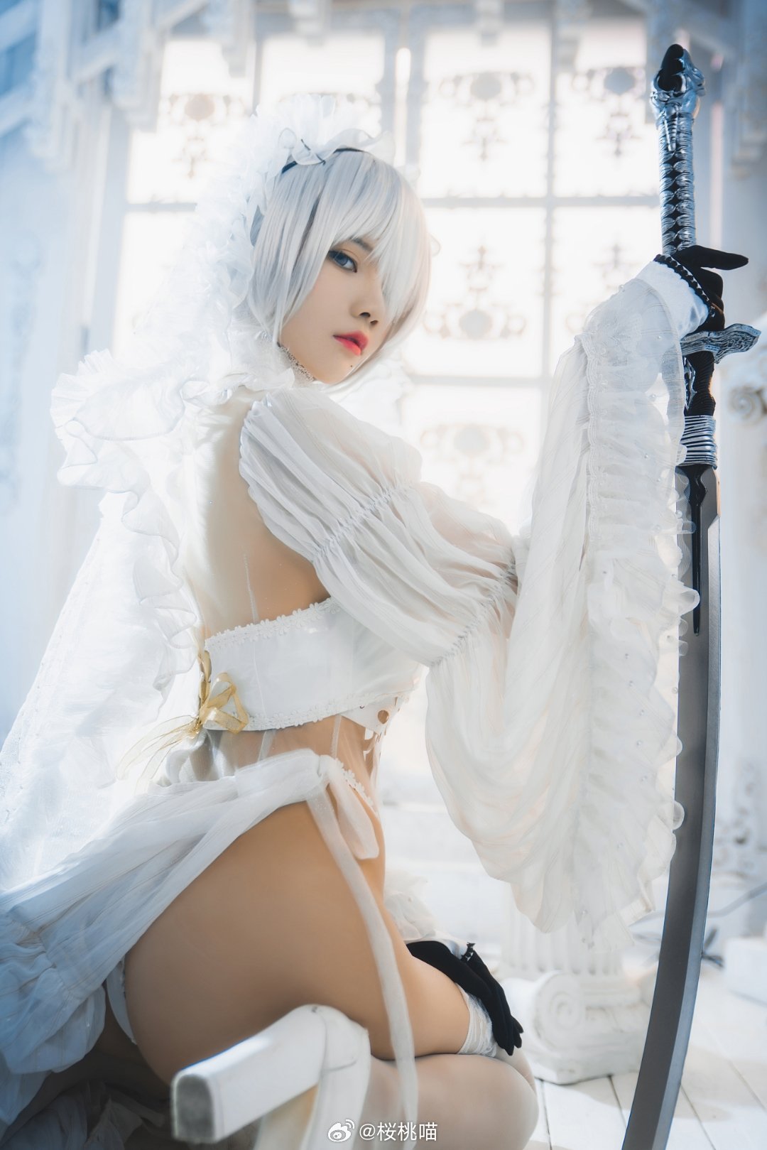 尼尔:机械纪元 Glory to mankind 2b同人花嫁@桜桃喵 COSPLAY-第5张