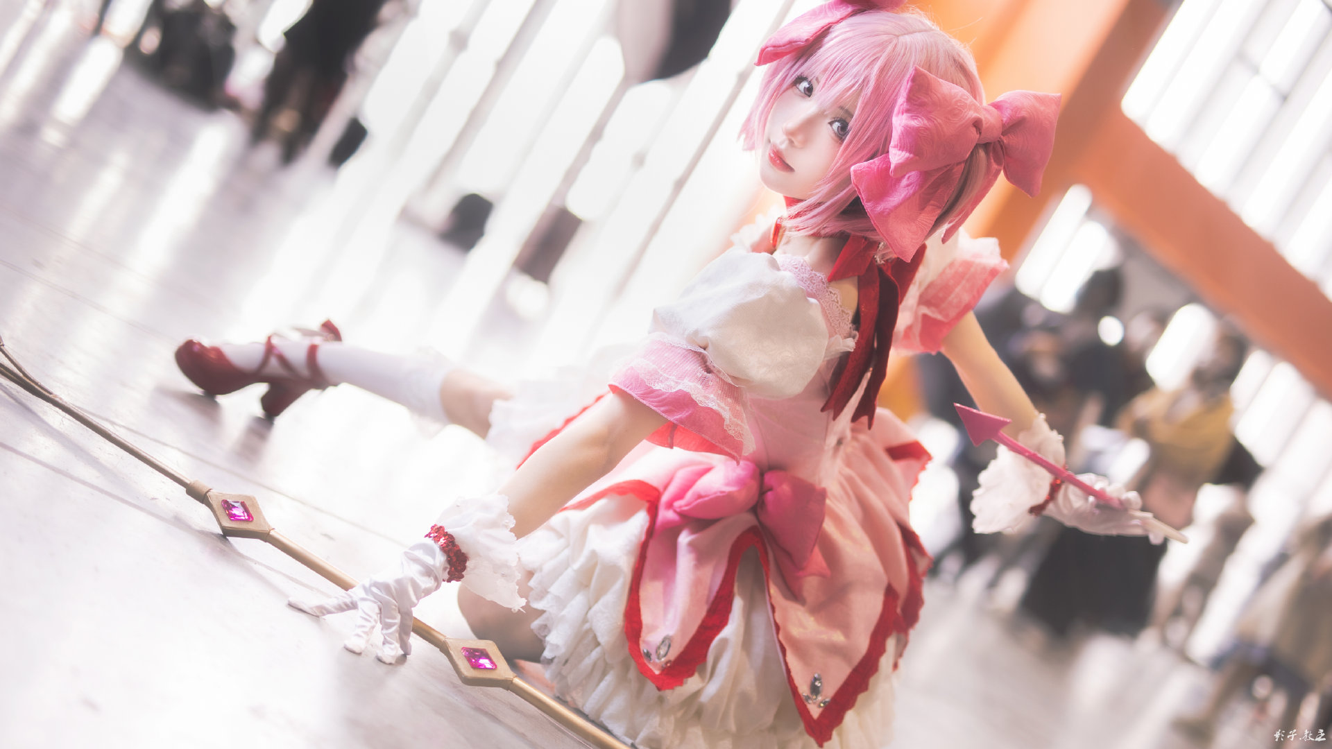 【COS正片】魔法少女小圆 鹿目圆cos @火锅少女花柒柒 COSPLAY-第2张