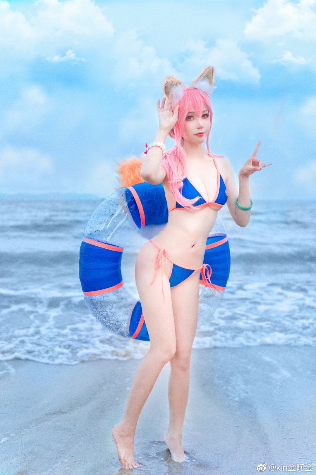 【COS】Fate/GrandOrder 比起海滨饮料与甜蜜陷阱……就是比糖果还要甜的小玉哦。@小粉十文字_ COSPLAY-第17张