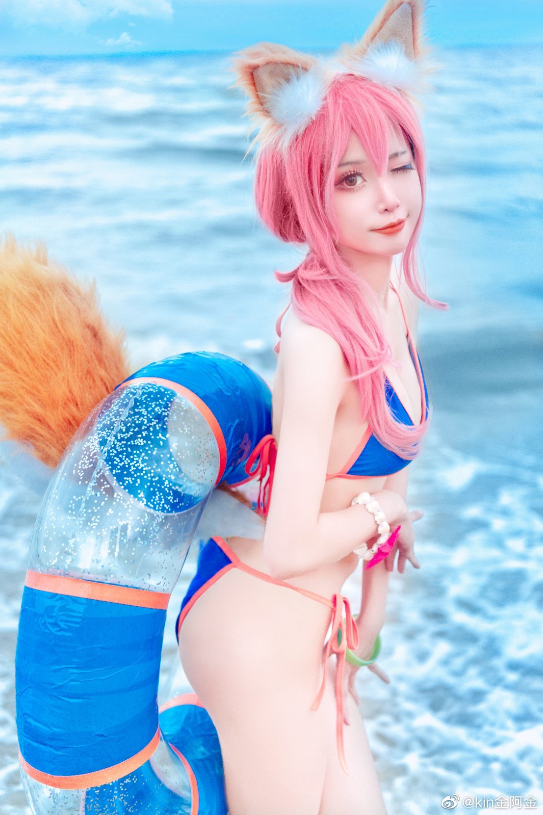 【COS】Fate/GrandOrder 比起海滨饮料与甜蜜陷阱……就是比糖果还要甜的小玉哦。@小粉十文字_ COSPLAY-第15张