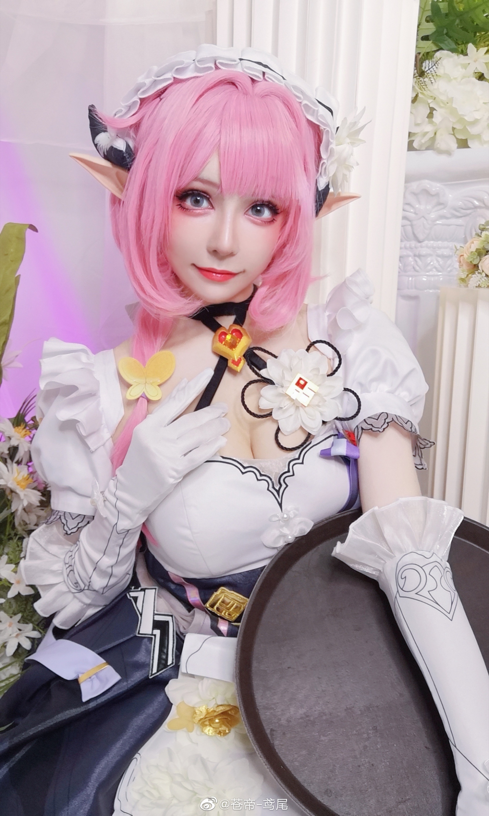 【COS】你睡着了吗？反正我睡不着！！！ 崩坏3 爱莉希雅@苍帝-鸢尾 COSPLAY-第7张