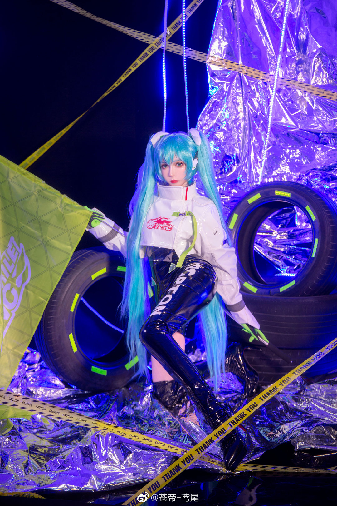 【COS正片】我真的好喜欢好喜欢 ♥ 赛车娘这种设定！！！ 初音未来 MIKUCOS@苍帝-鸢尾 COSPLAY-第7张