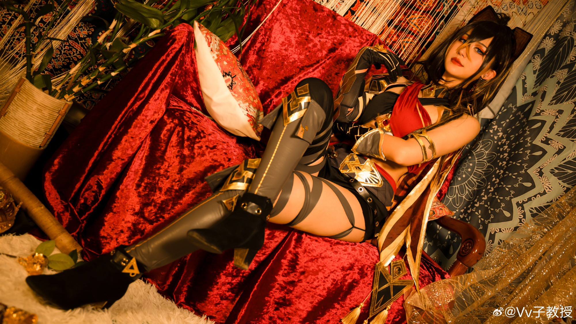 cosplay 时光荏苒，我搞原神已经是第三年了！！原神 迪希雅@Vv子教授 COSPLAY-第6张