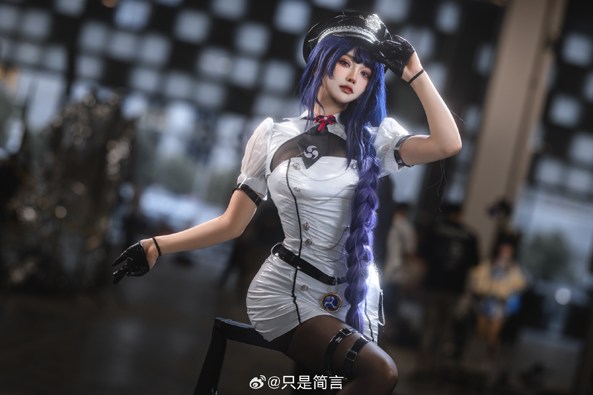 原神 雷电将军同人女警@只是简言 COSPLAY-第3张