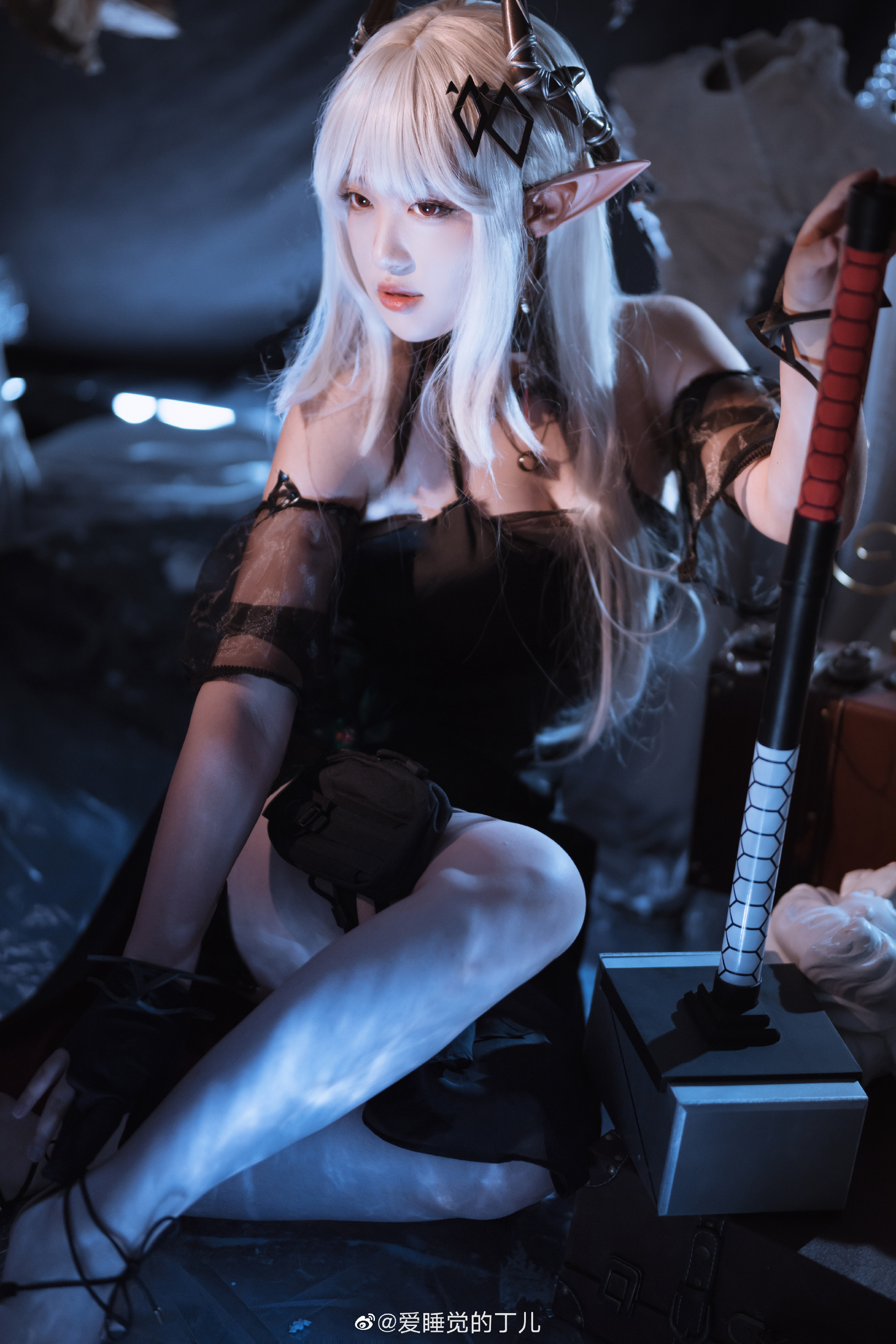 音律联觉特供款/黑曜石 明日方舟 泥岩@爱睡觉的丁儿 COSPLAY-第5张