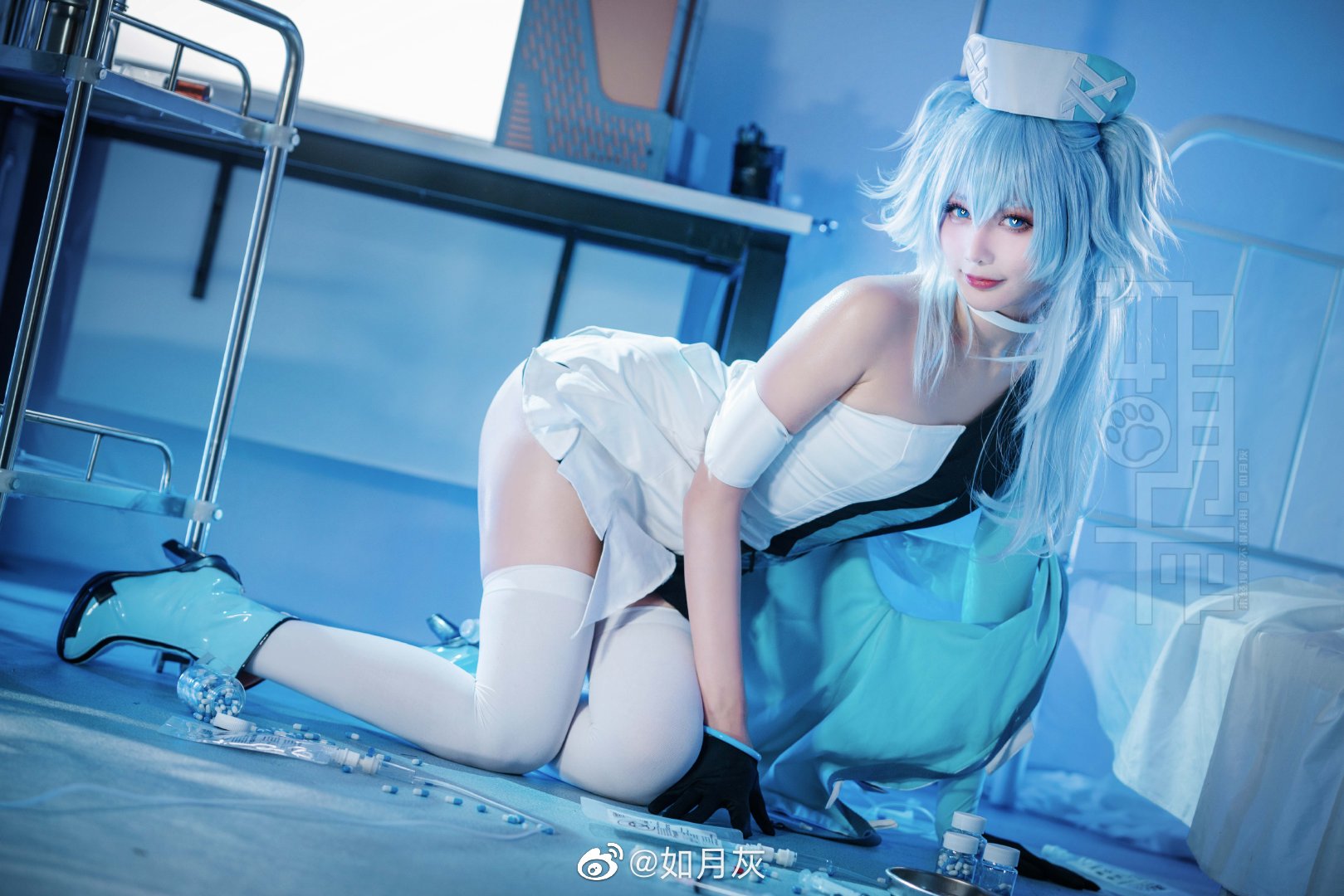 【COS】偶尔从枯燥无聊的工作中解放出来 少女前线 云图计划 芙洛伦@如月灰 COSPLAY-第5张