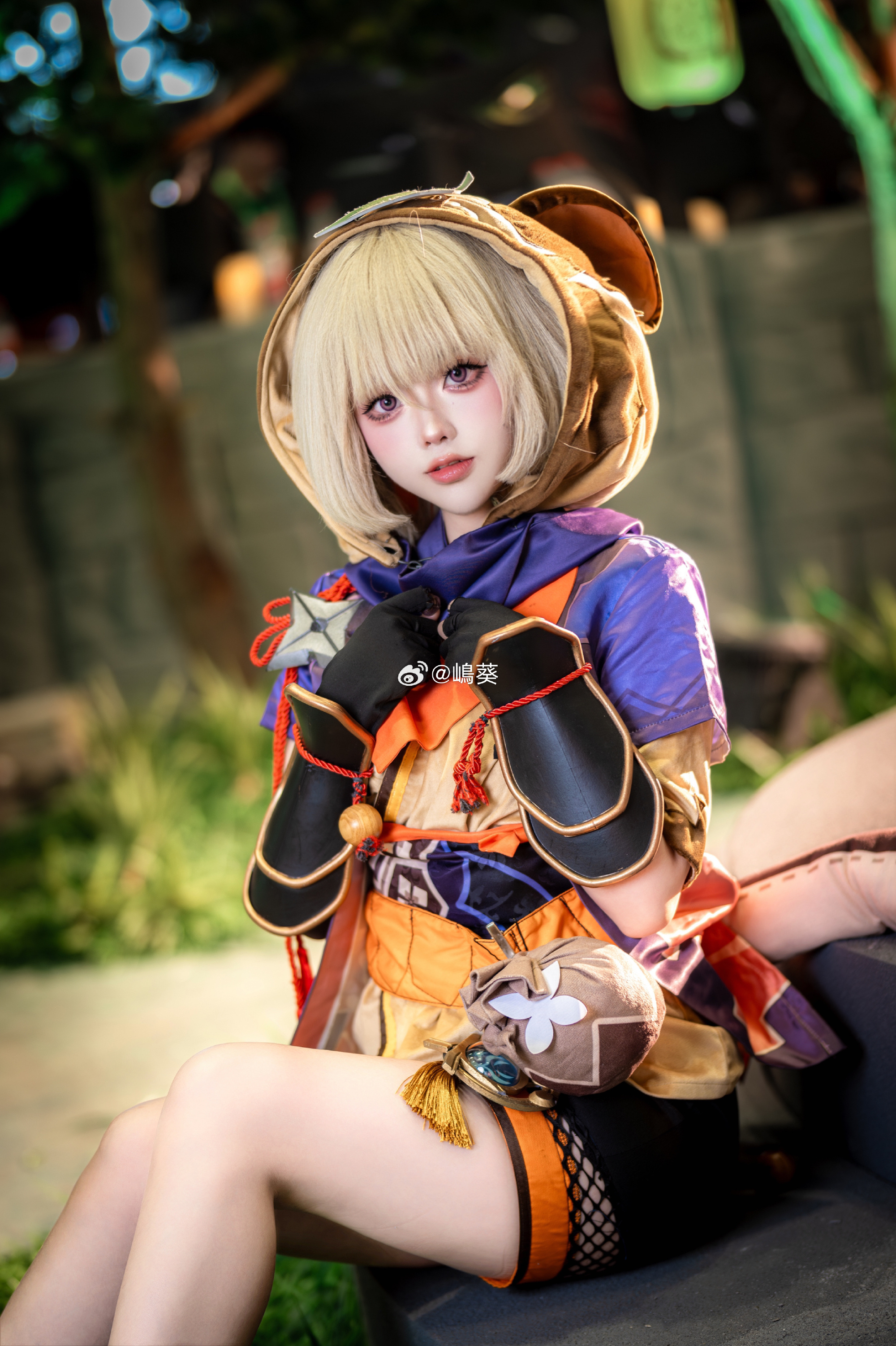 原神 诶？被发现了？不行…呜呼奥义！藏！早柚@嶋葵 COSPLAY-第6张