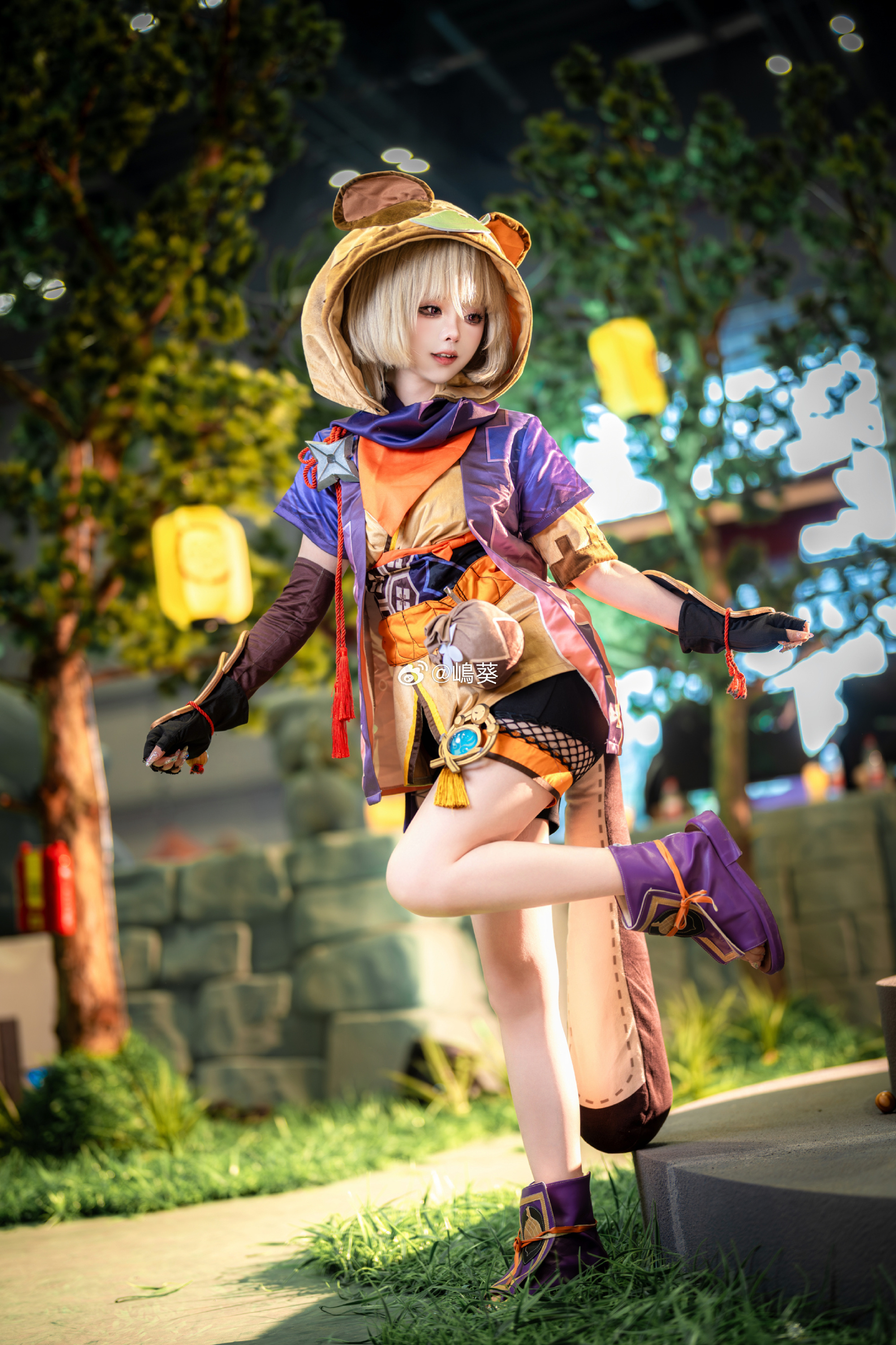 原神 诶？被发现了？不行…呜呼奥义！藏！早柚@嶋葵 COSPLAY-第5张