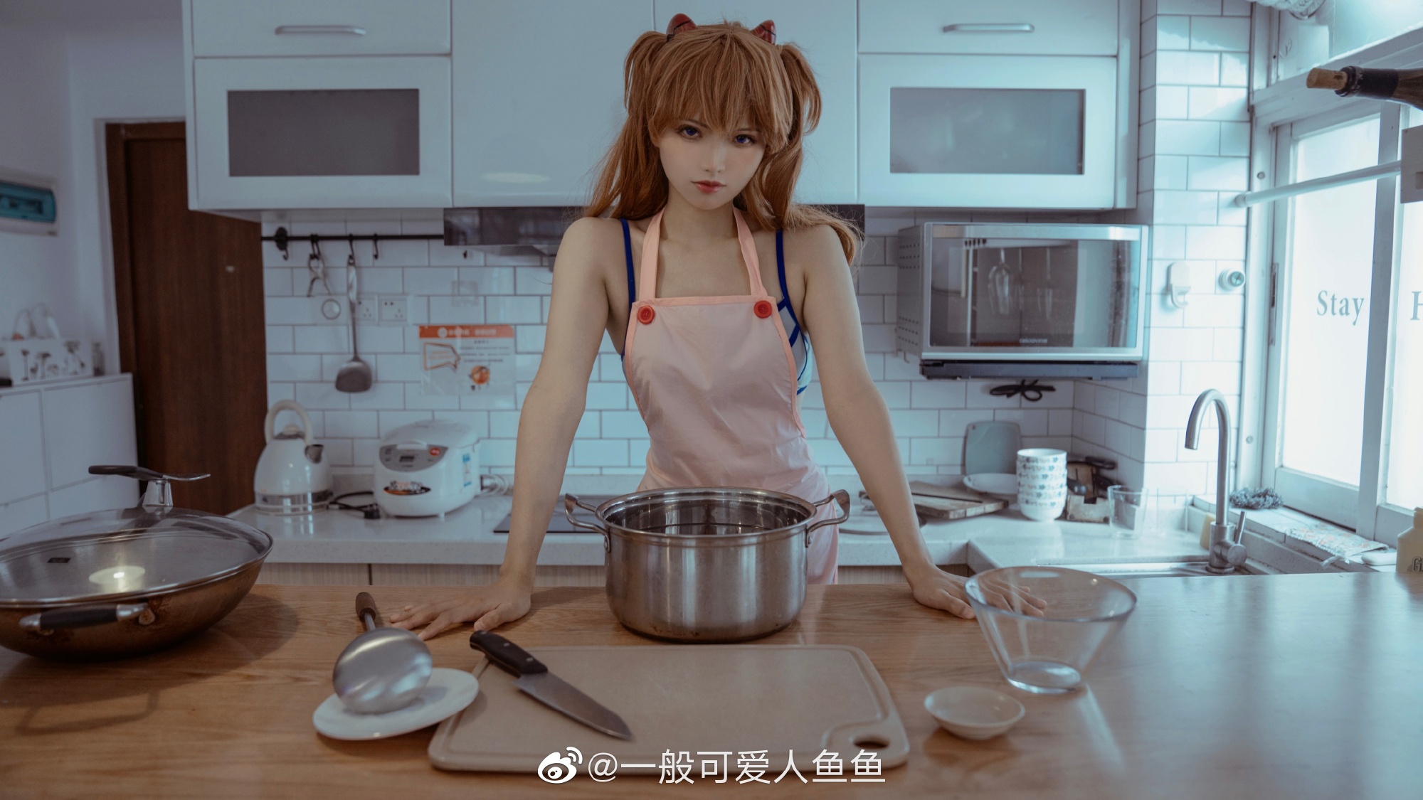 【COS】我是被选中的人！哪怕是厨艺…… EVA 明日香@一般可爱人鱼鱼 COSPLAY-第3张