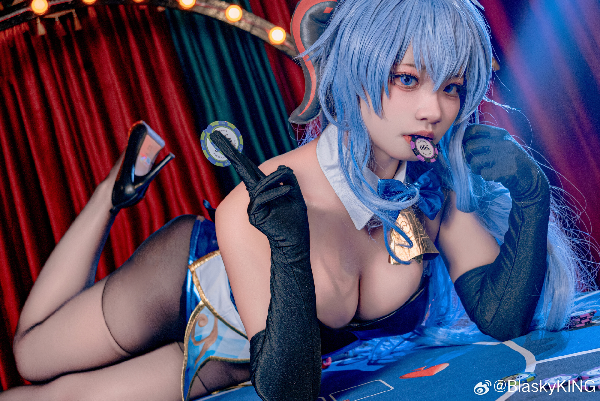 cosplay 原神 甘雨兔女郎 +1@伊喵_Master COSPLAY-第9张