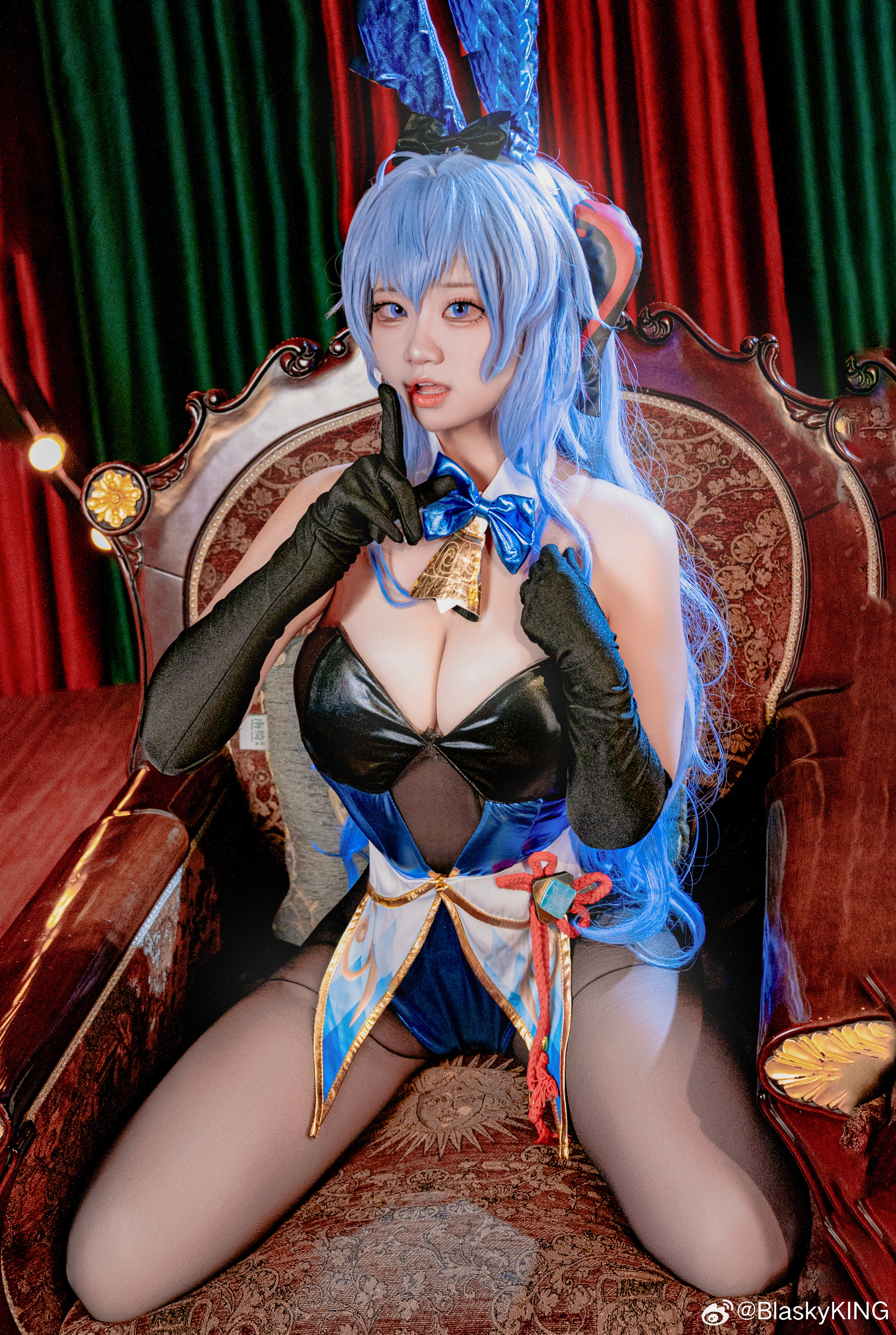 cosplay 原神 甘雨兔女郎 +1@伊喵_Master COSPLAY-第4张