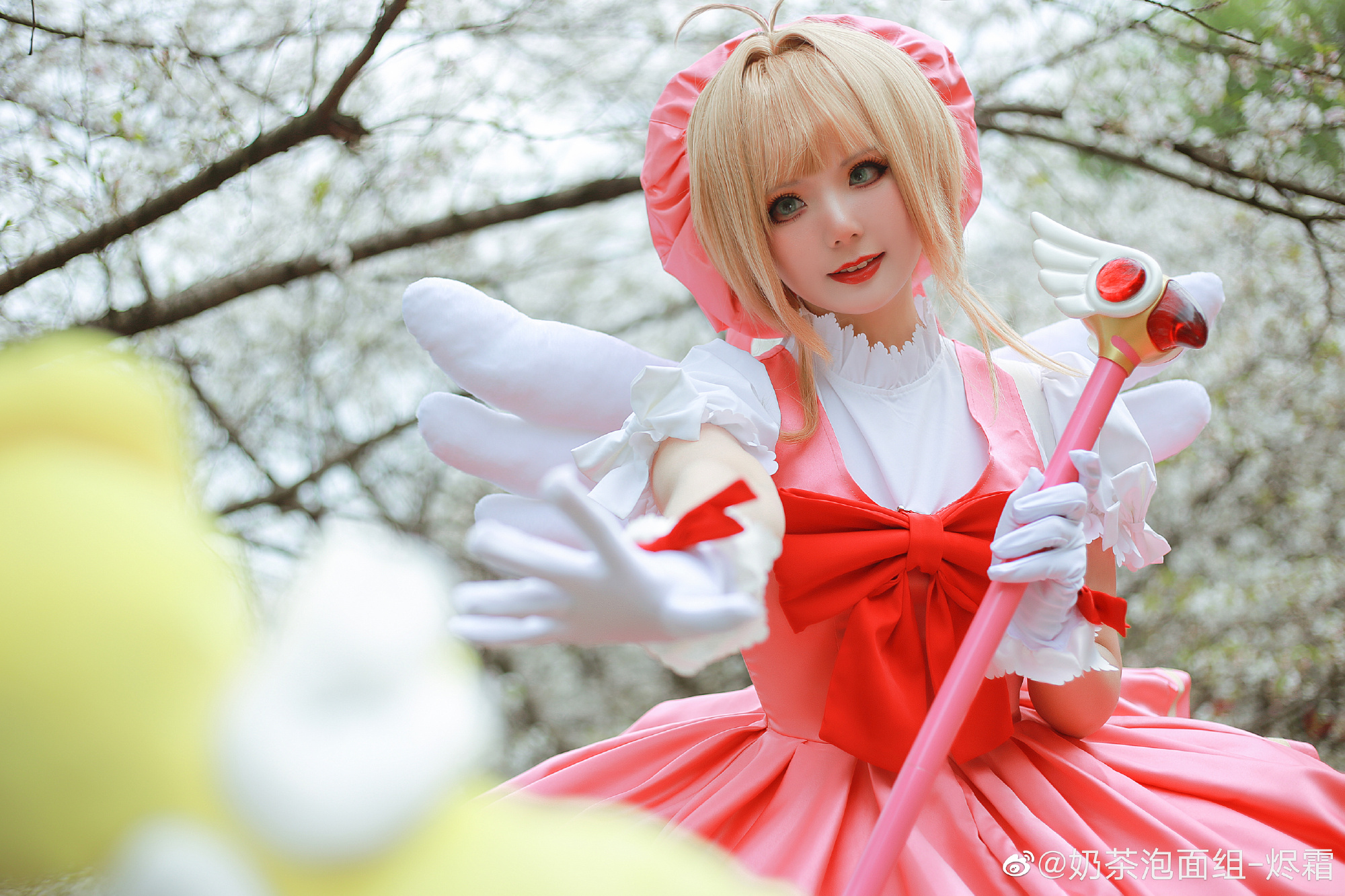 【COS】赶上了今年长沙最后的樱花，也算圆满了~ 魔卡少女樱 木之本樱@奶茶泡面组-烬霜 COSPLAY-第17张