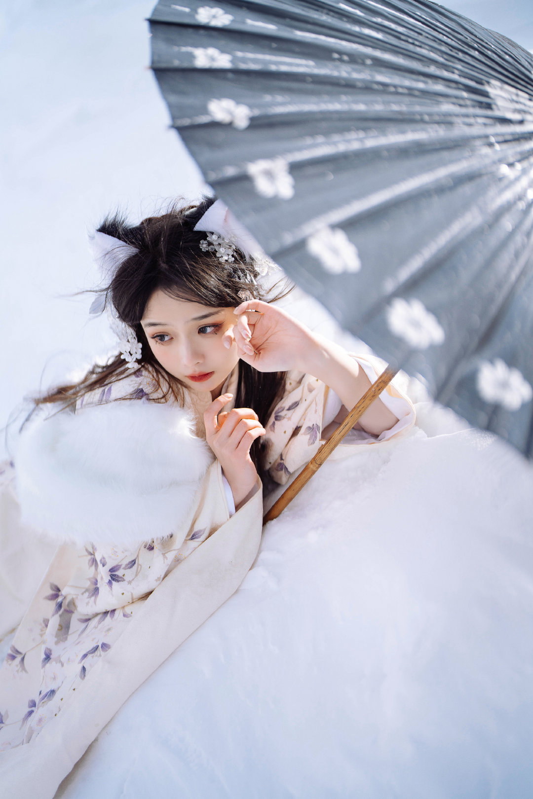 如果你也刚好看到下雪 那就当我们见过面吧@奇迹绣绣 LOLITA-第9张