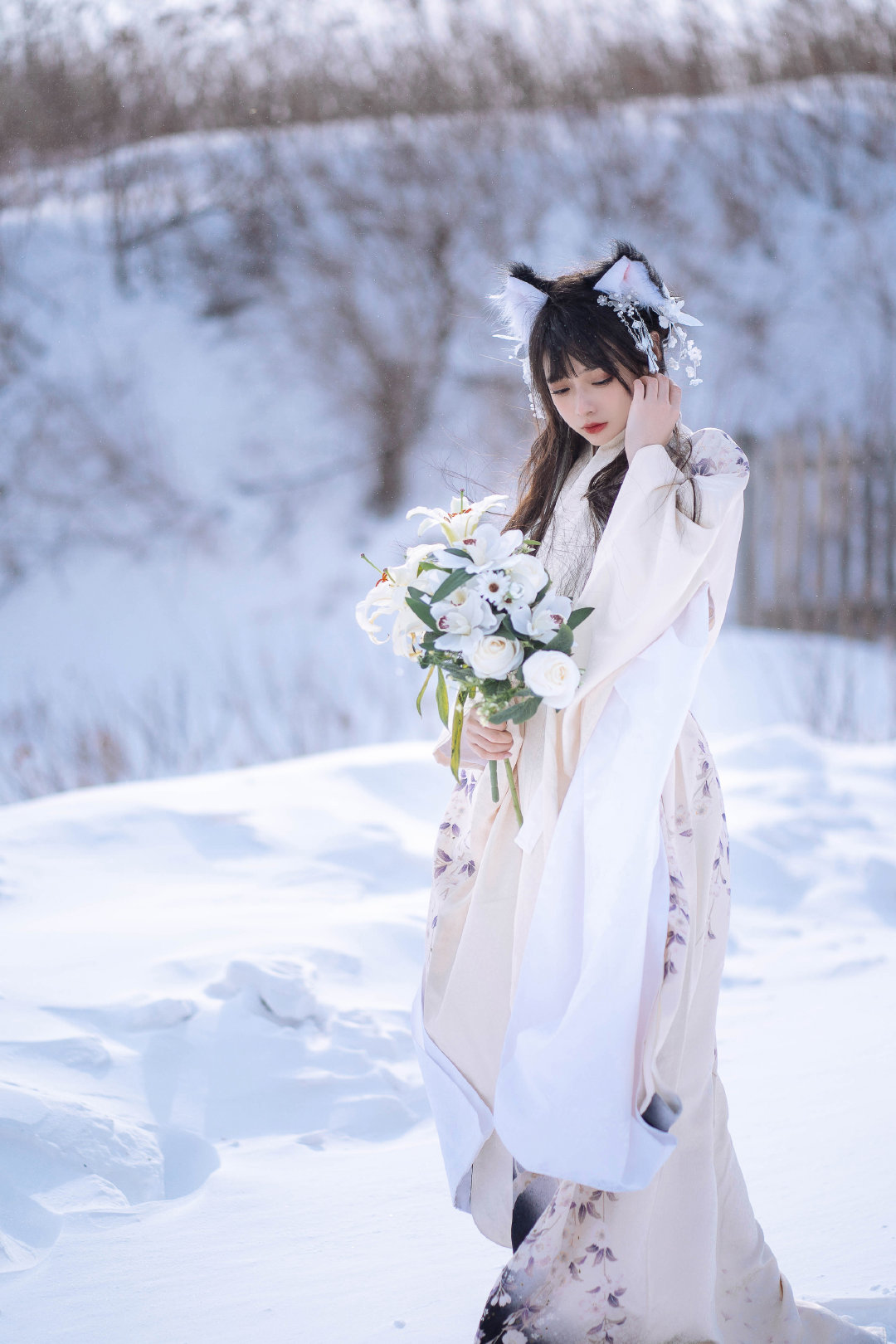 如果你也刚好看到下雪 那就当我们见过面吧@奇迹绣绣 LOLITA-第2张