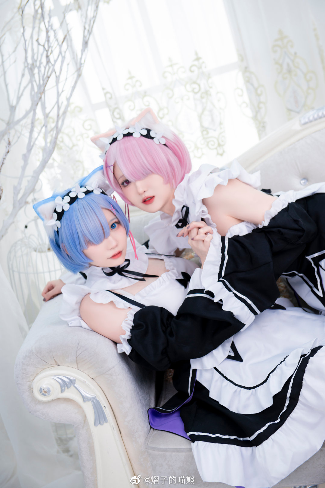 【COS】Re:从零开始的异世界生活  雷姆~@熠子的喵熊  拉姆@楽楽楽米 COSPLAY-第9张