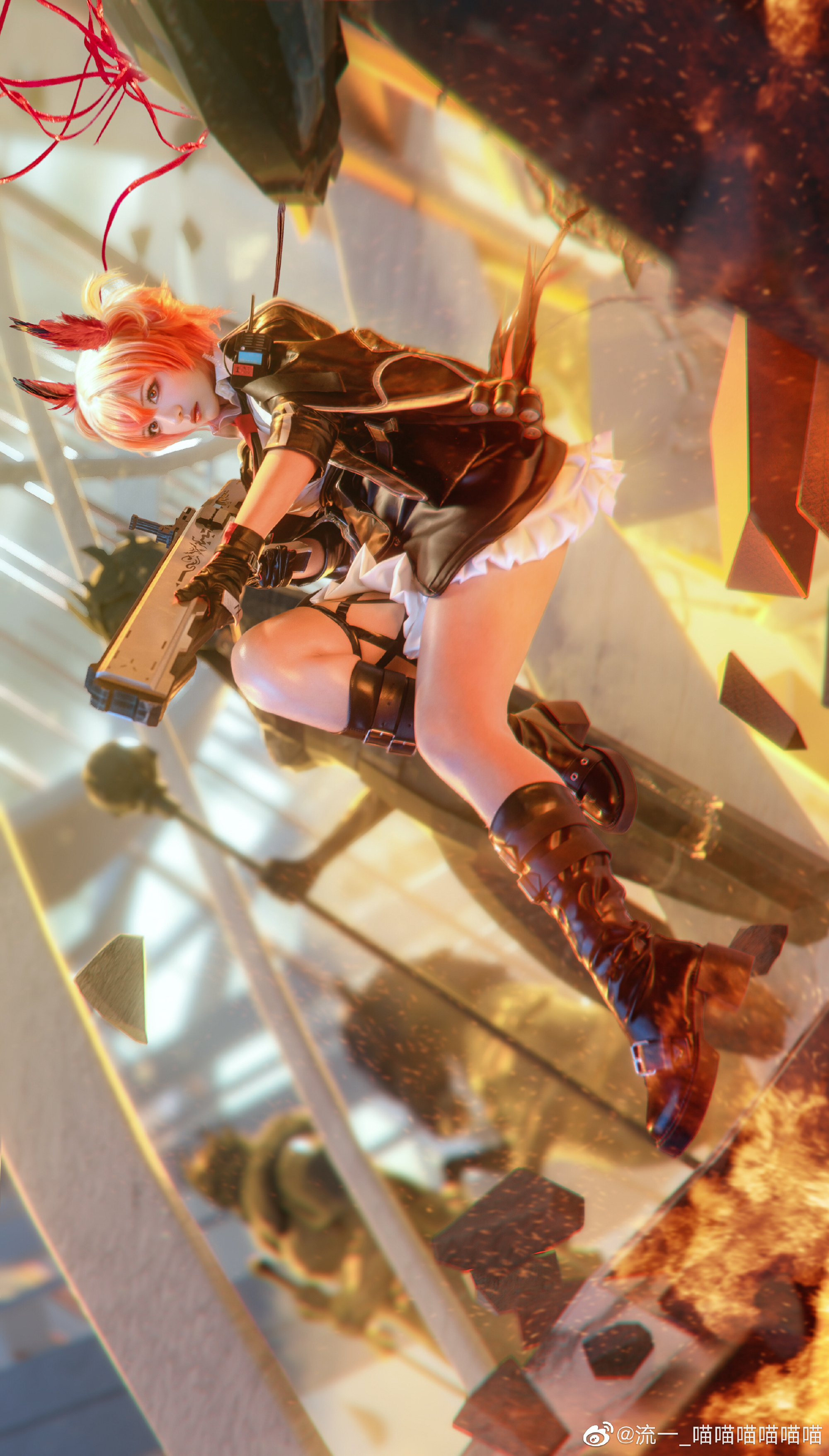 【COS】在我面前，还有人敢眨眼？ 明日方舟 菲亚梅塔@流一_喵喵喵喵喵喵 COSPLAY-第7张