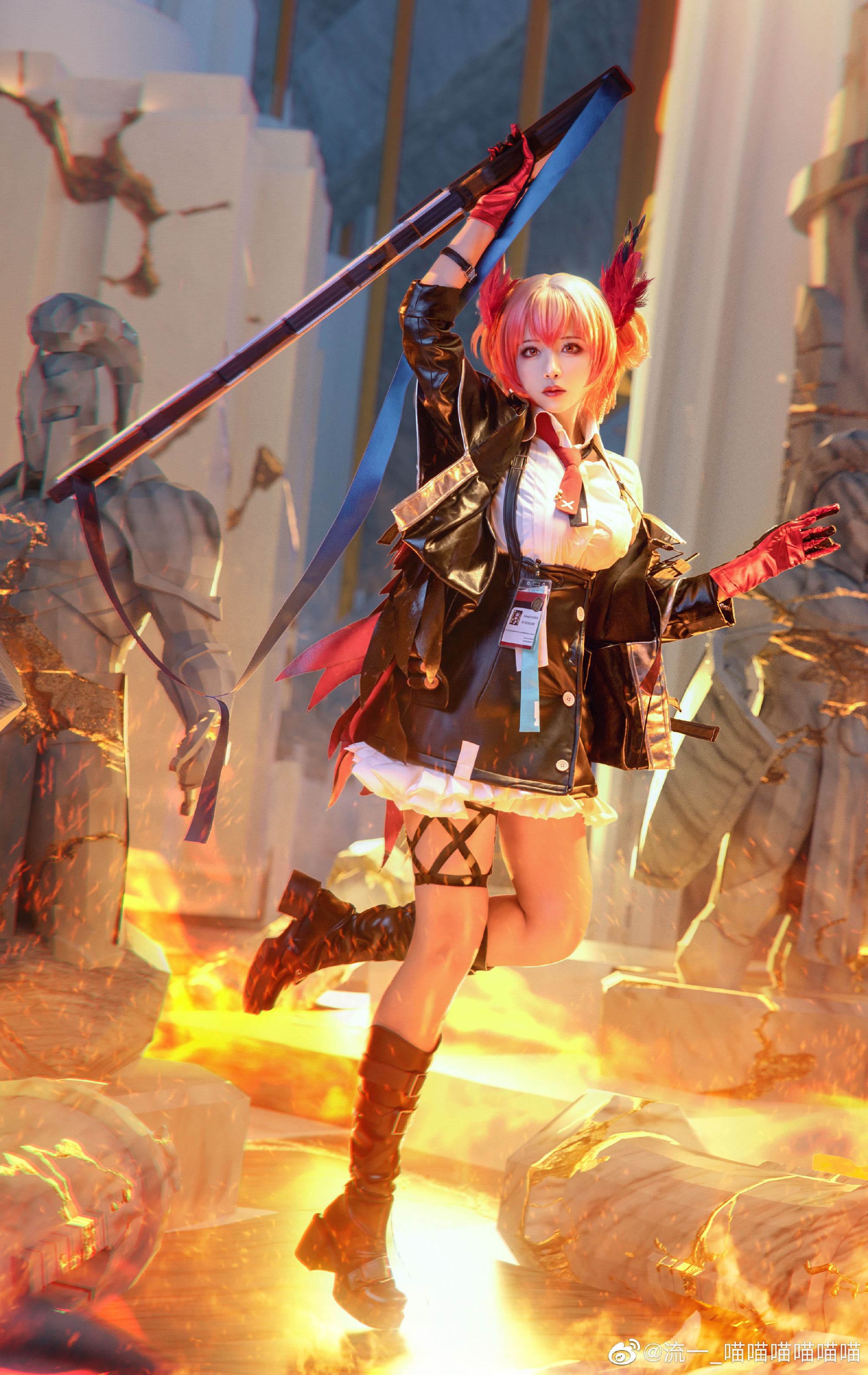 【COS】在我面前，还有人敢眨眼？ 明日方舟 菲亚梅塔@流一_喵喵喵喵喵喵 COSPLAY-第8张