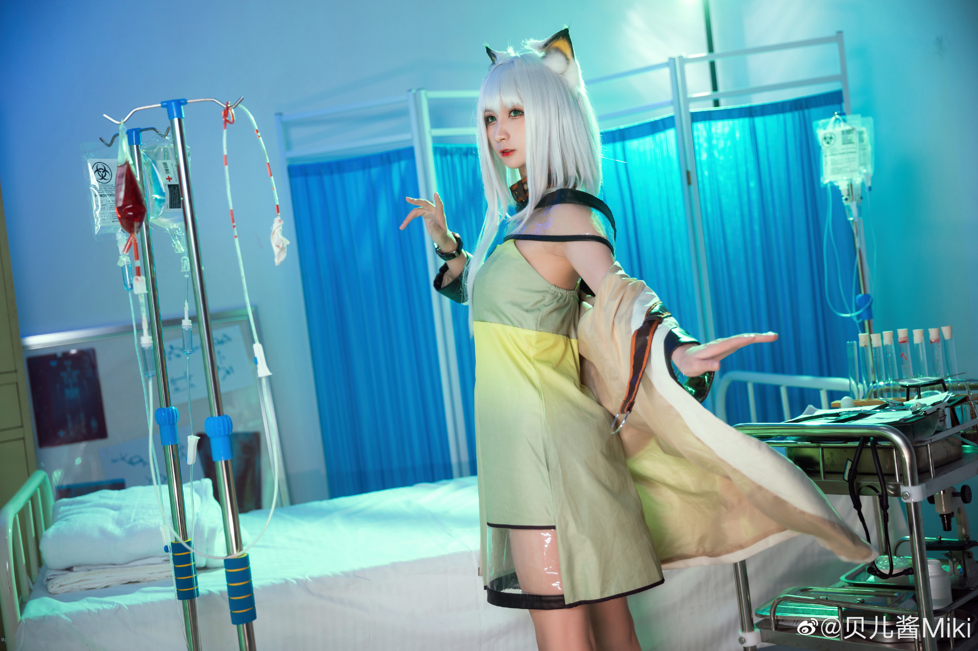 【COS】博士，请坐。别紧张，我只是来查看你的身体状况。 明日方舟 凯尔希@贝儿酱Miki COSPLAY-第4张