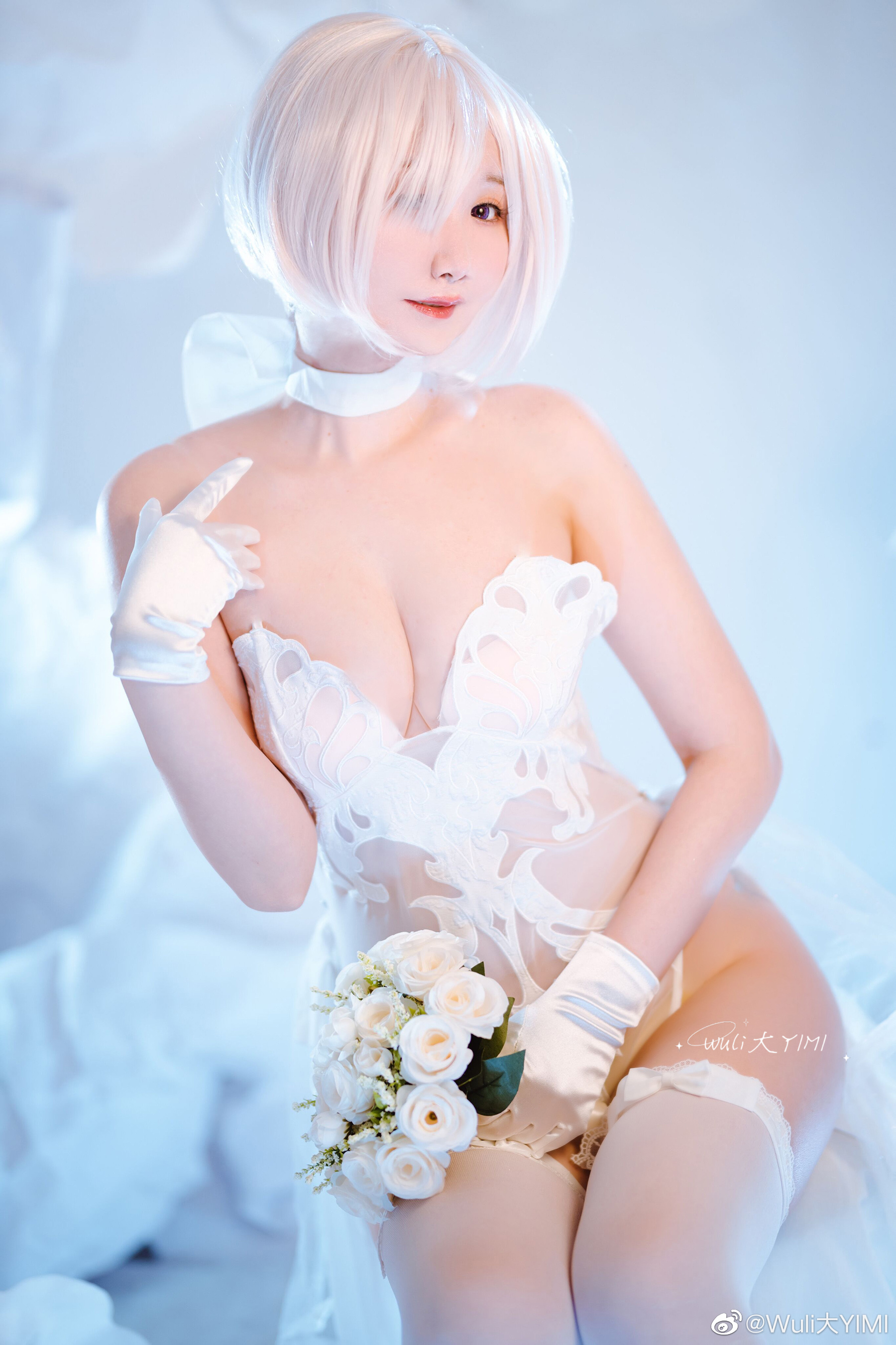 玛修 同人婚纱👰🏻‍♀️@Wuli大YIMI COSPLAY-第2张