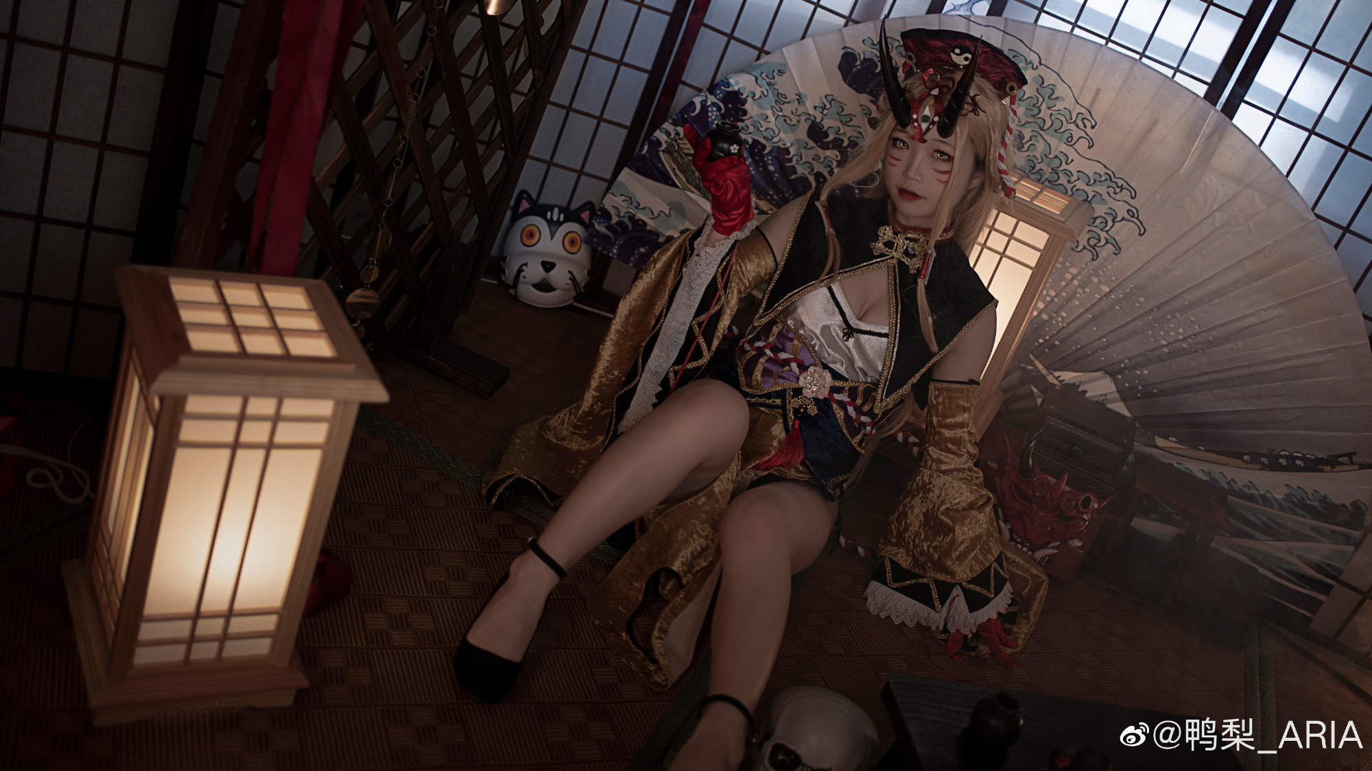 【COS】FGO 茨木童子旗袍@夜咲_妹纸 COSPLAY-第6张