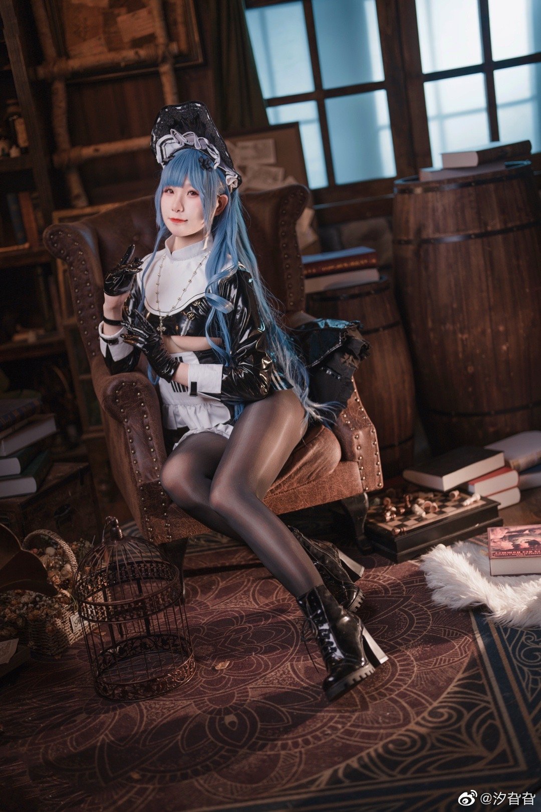 要我当你的女仆？嗯哼 碧蓝航线 马可波罗 女仆装@汐旮旮 COSPLAY-第3张