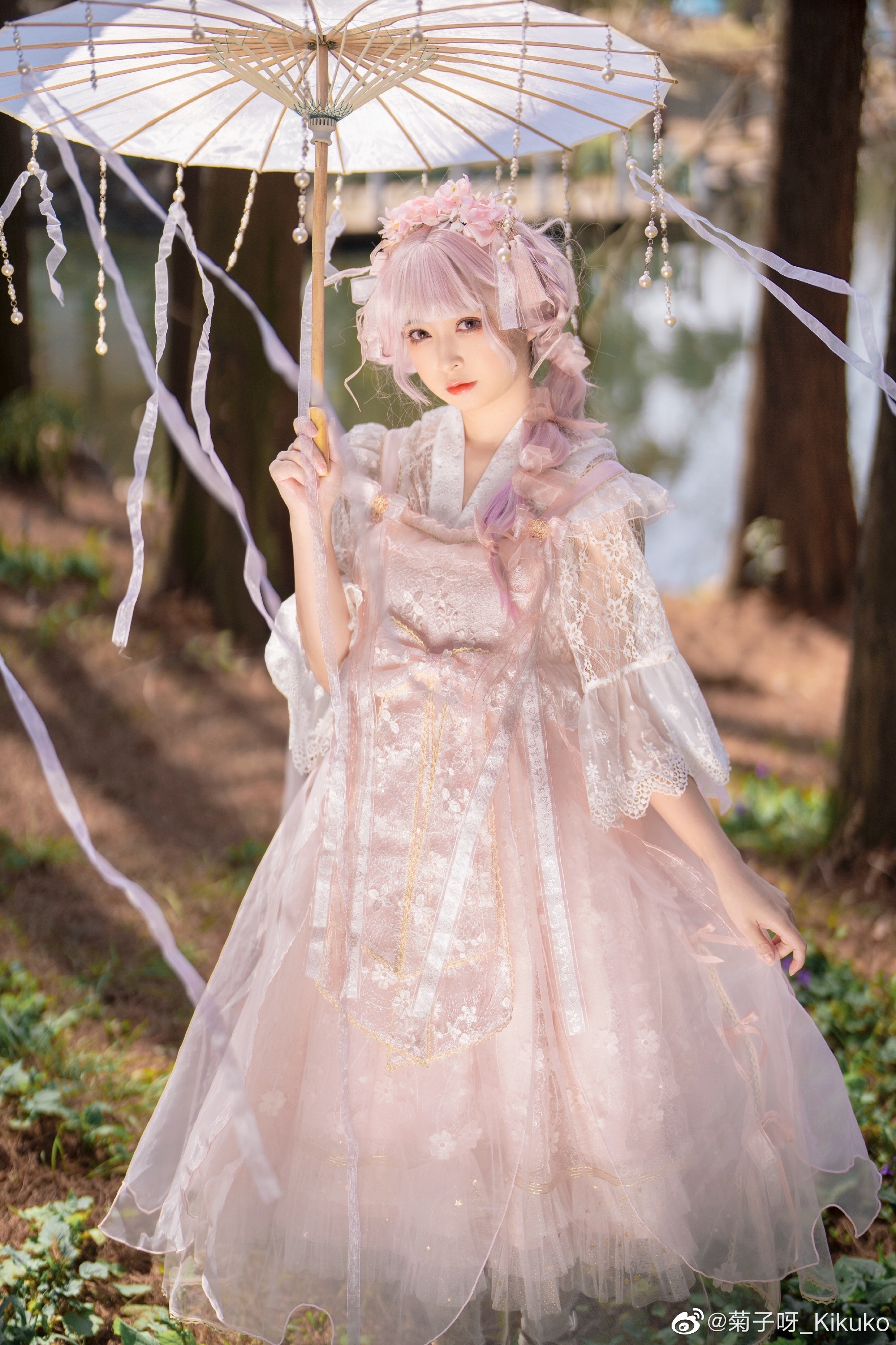 图片[11]-lolita装扮 ?樱花季要到啦！不来条樱花粉新裙裙？?@菊子呀_Kikuko-米哈社