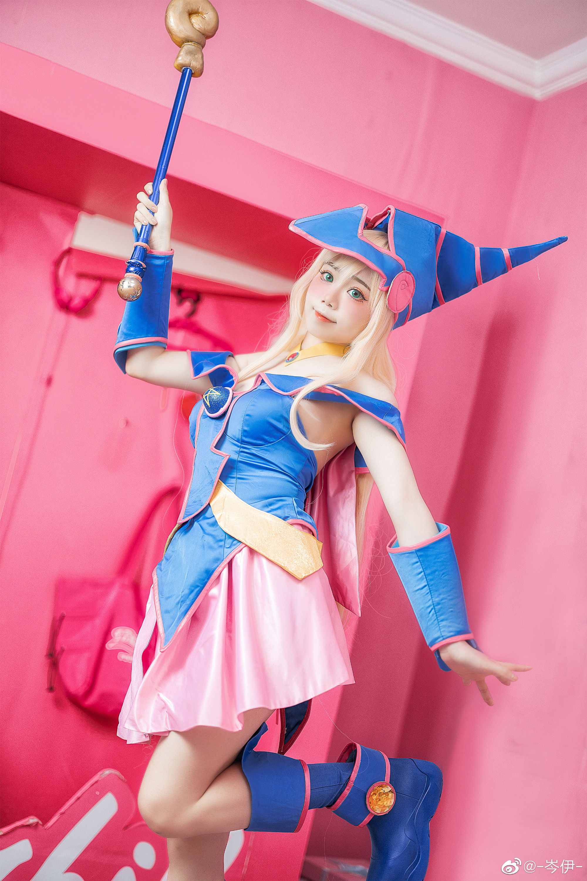 【COS正片】是你的童年女神嘛！ 游戏王–黑魔导女孩cos正片@-岑伊- COSPLAY-第3张