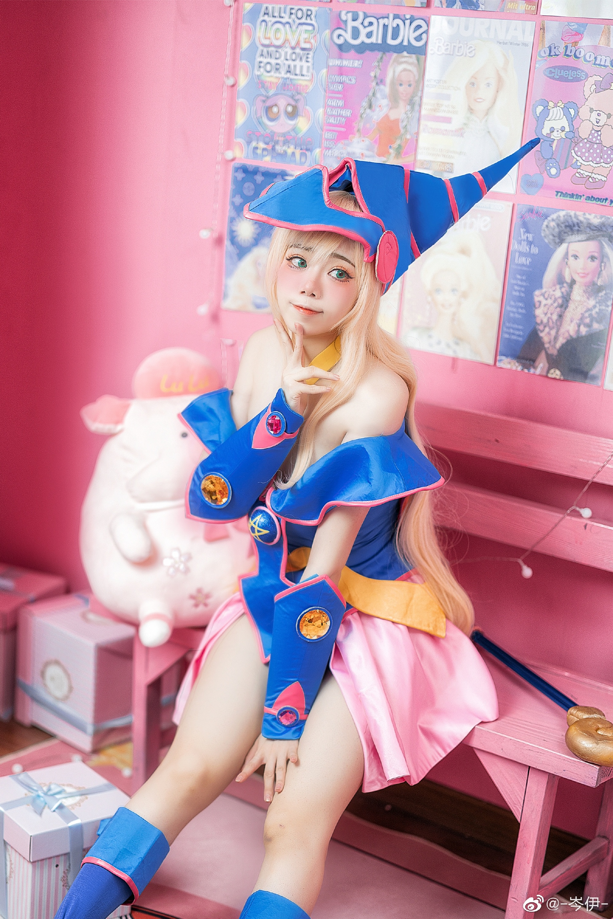 【COS正片】是你的童年女神嘛！ 游戏王–黑魔导女孩cos正片@-岑伊- COSPLAY-第6张