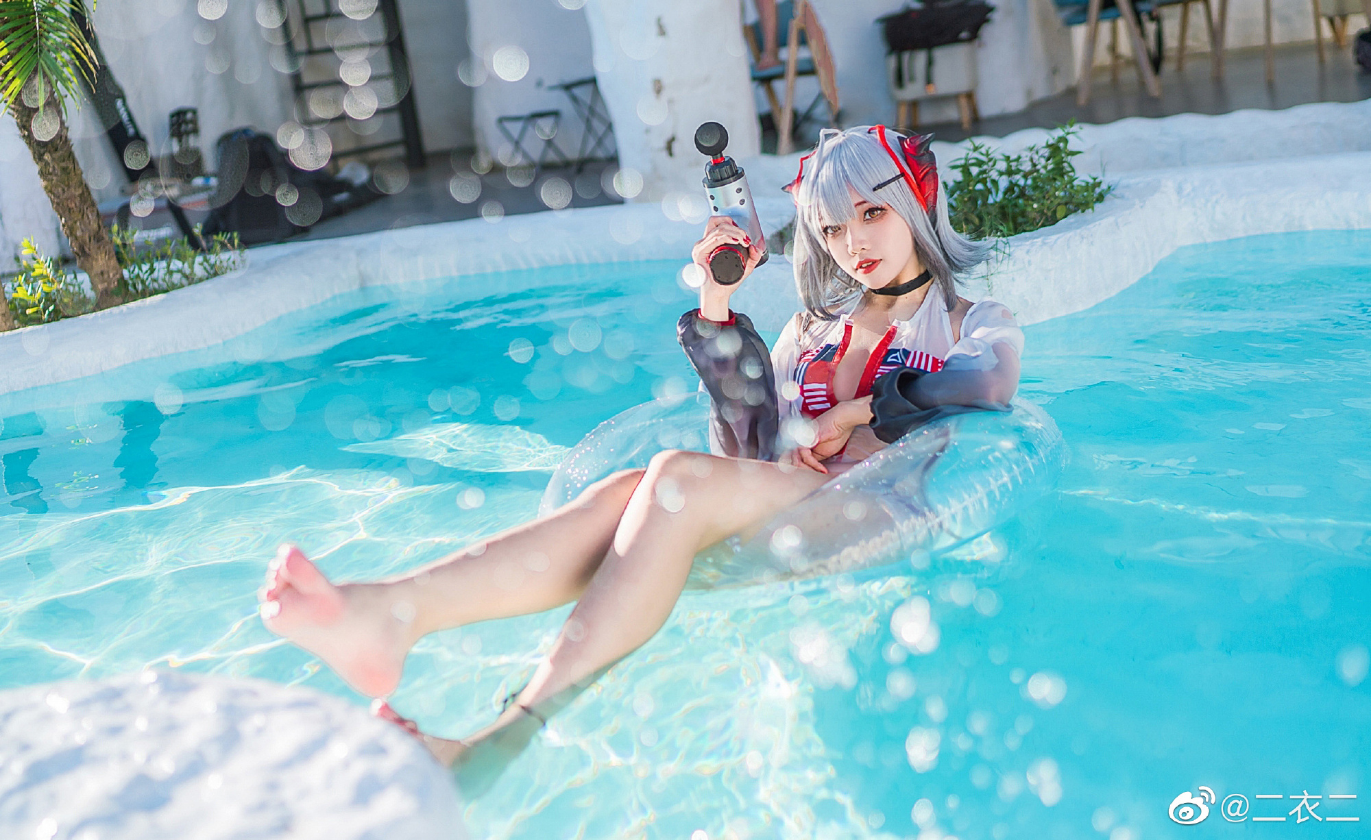 【COS】嗯，又是美好的一天。 明日方舟 W泳装@硫酒Sulfur COSPLAY-第9张