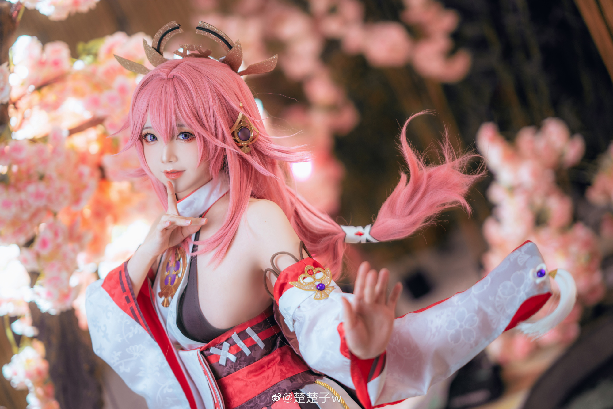 人类很有趣，所以我才如此喜欢人类。 原神 八重神子@楚楚子w COSPLAY-第9张