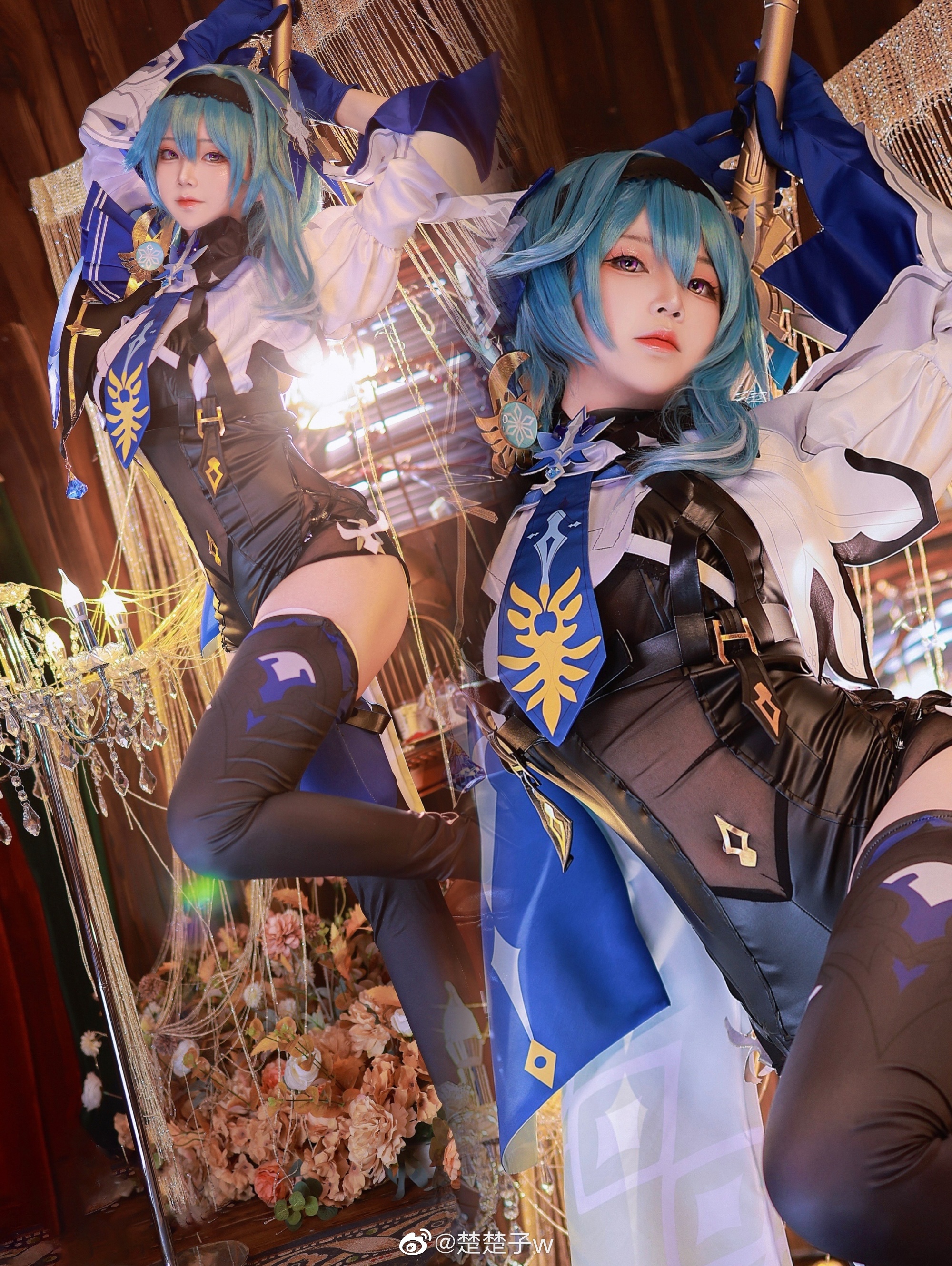 【cos正片】 那就…与罪人共舞一曲 如何？ 原神 优菈@楚楚子w COSPLAY-第1张