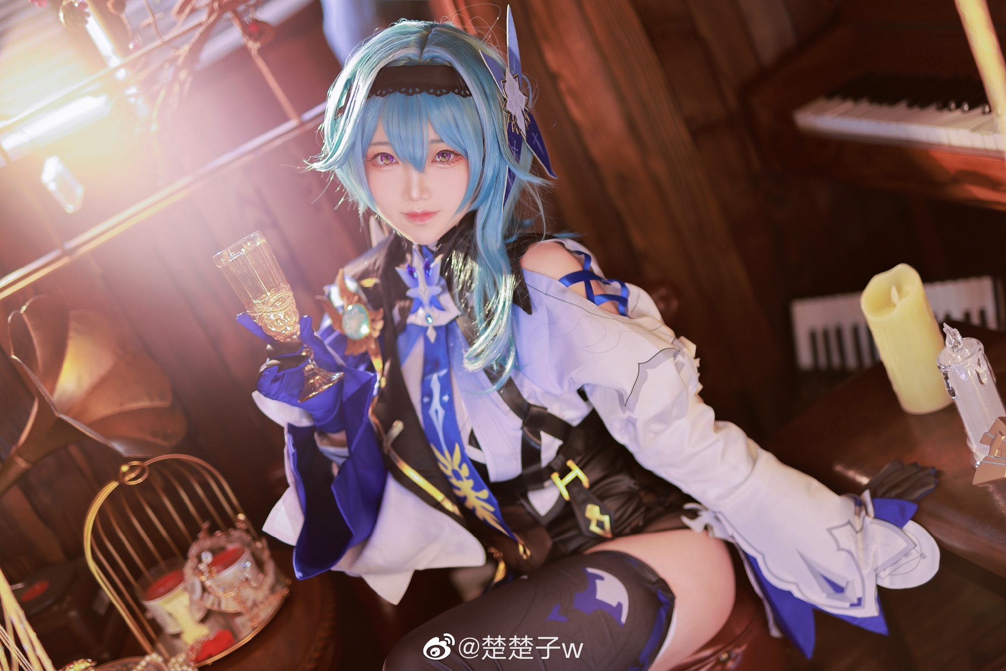 【cos正片】 那就…与罪人共舞一曲 如何？ 原神 优菈@楚楚子w COSPLAY-第2张