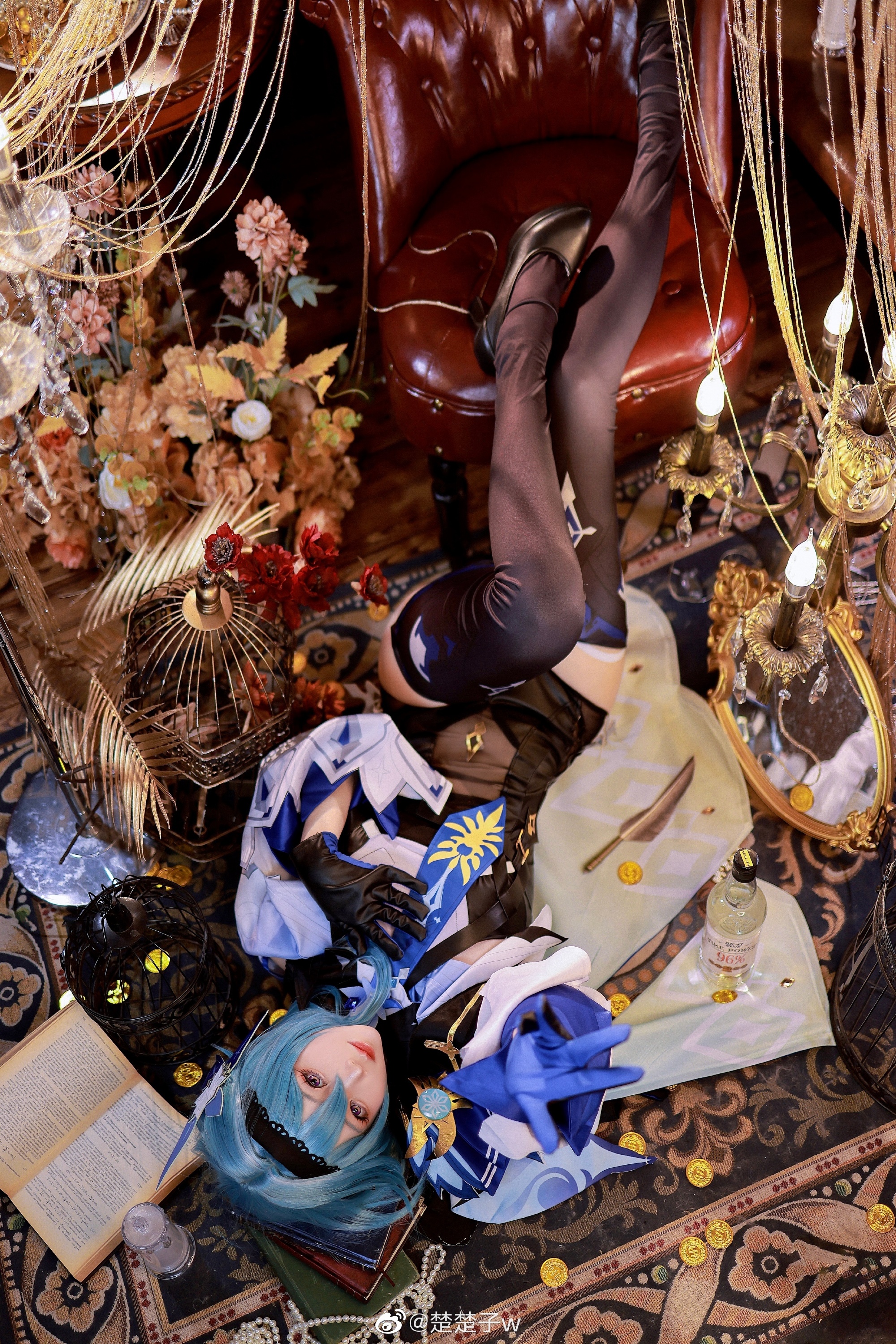 【cos正片】 那就…与罪人共舞一曲 如何？ 原神 优菈@楚楚子w COSPLAY-第7张