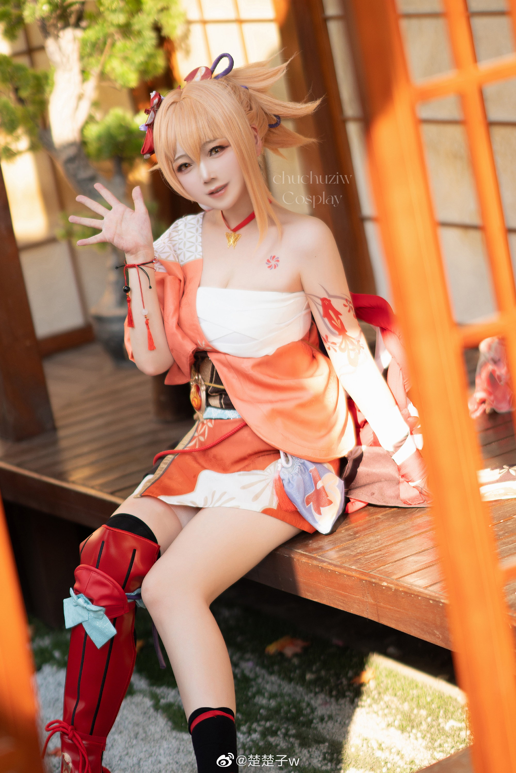 【COS】烟花易逝，人情长存。原神 宵宫@楚楚子w COSPLAY-第5张