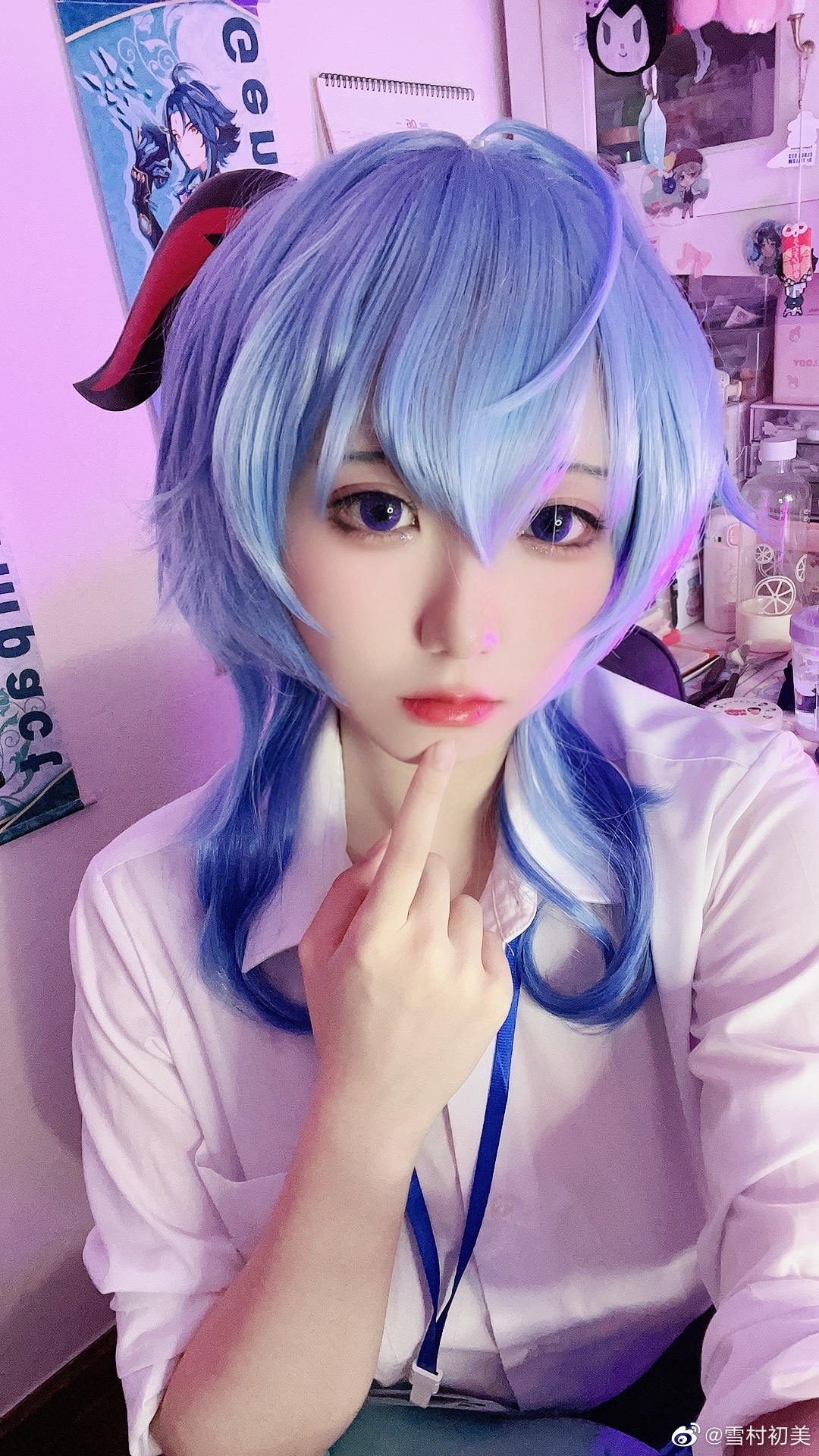 【cos试妆】王小美…那是谁呀？ 原神甘雨@雪村初美 COSPLAY-第11张