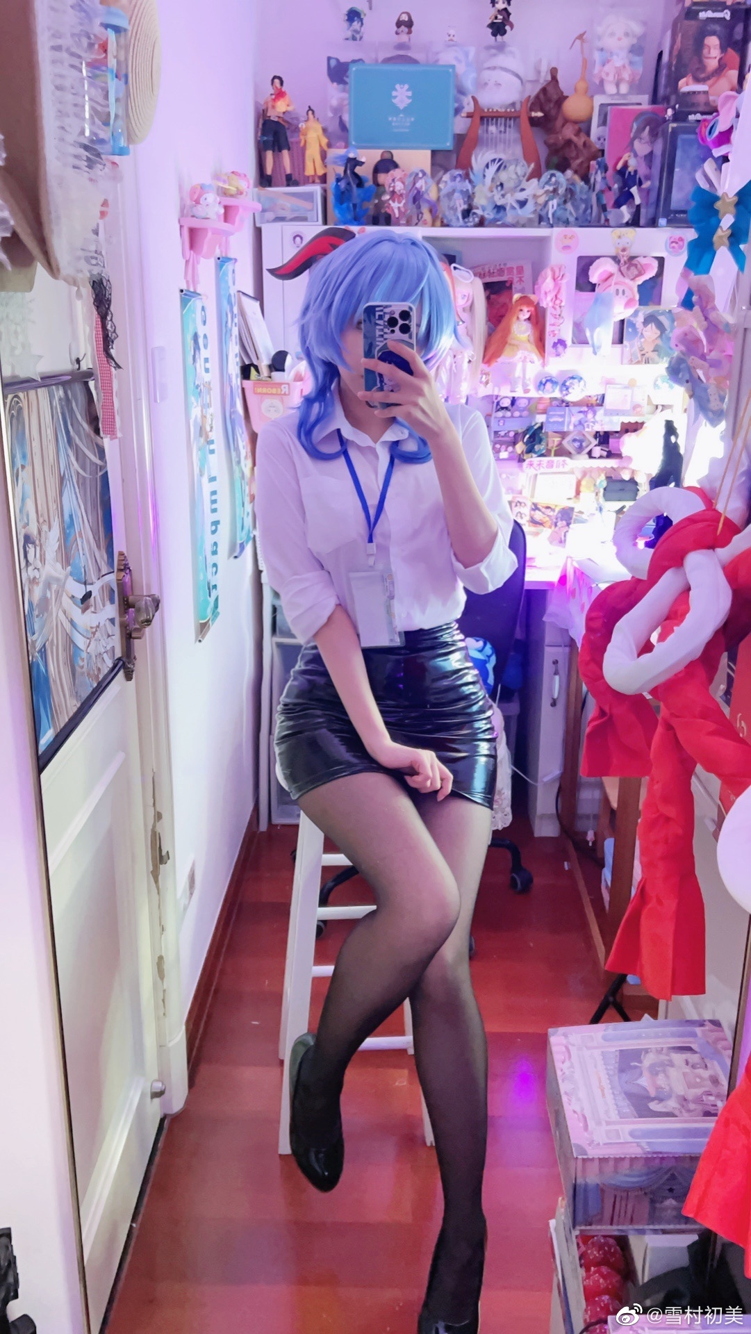 【cos试妆】王小美…那是谁呀？ 原神甘雨@雪村初美 COSPLAY-第4张