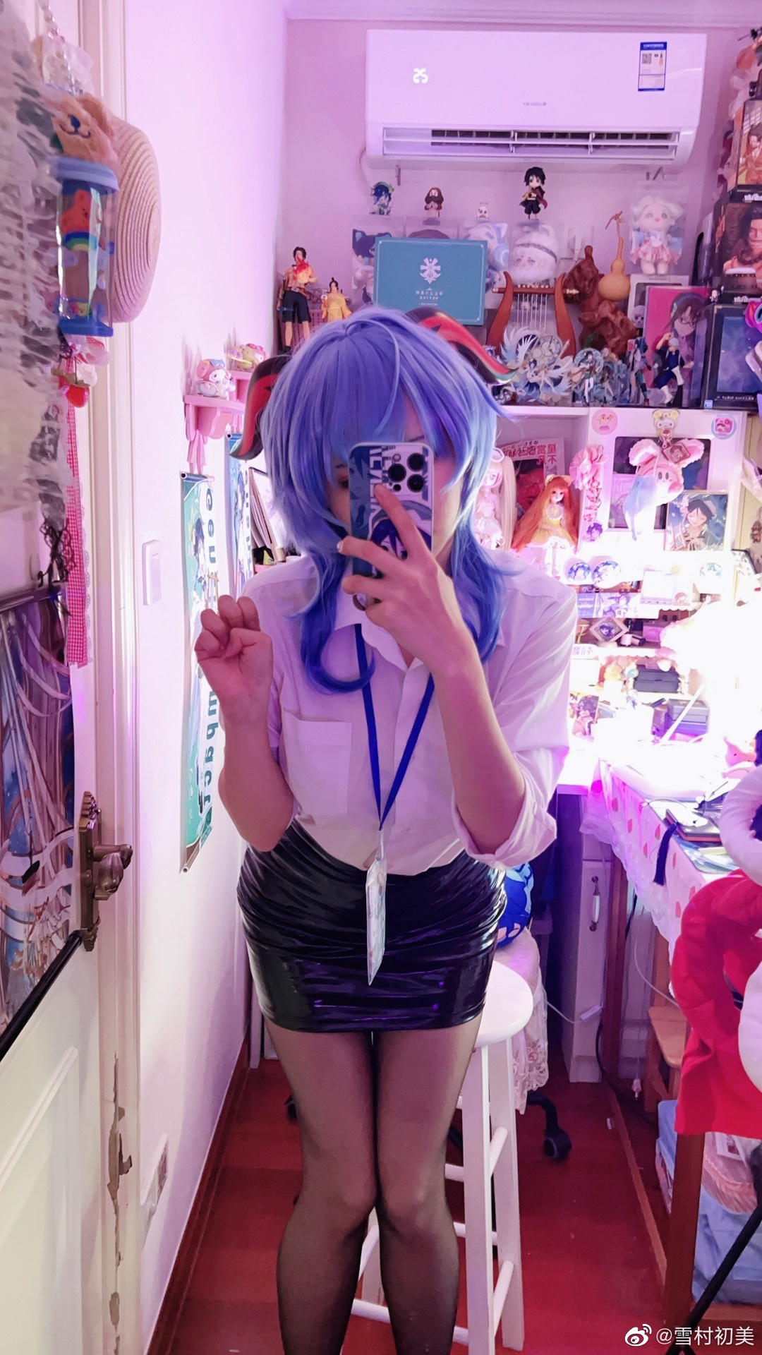【cos试妆】王小美…那是谁呀？ 原神甘雨@雪村初美 COSPLAY-第14张