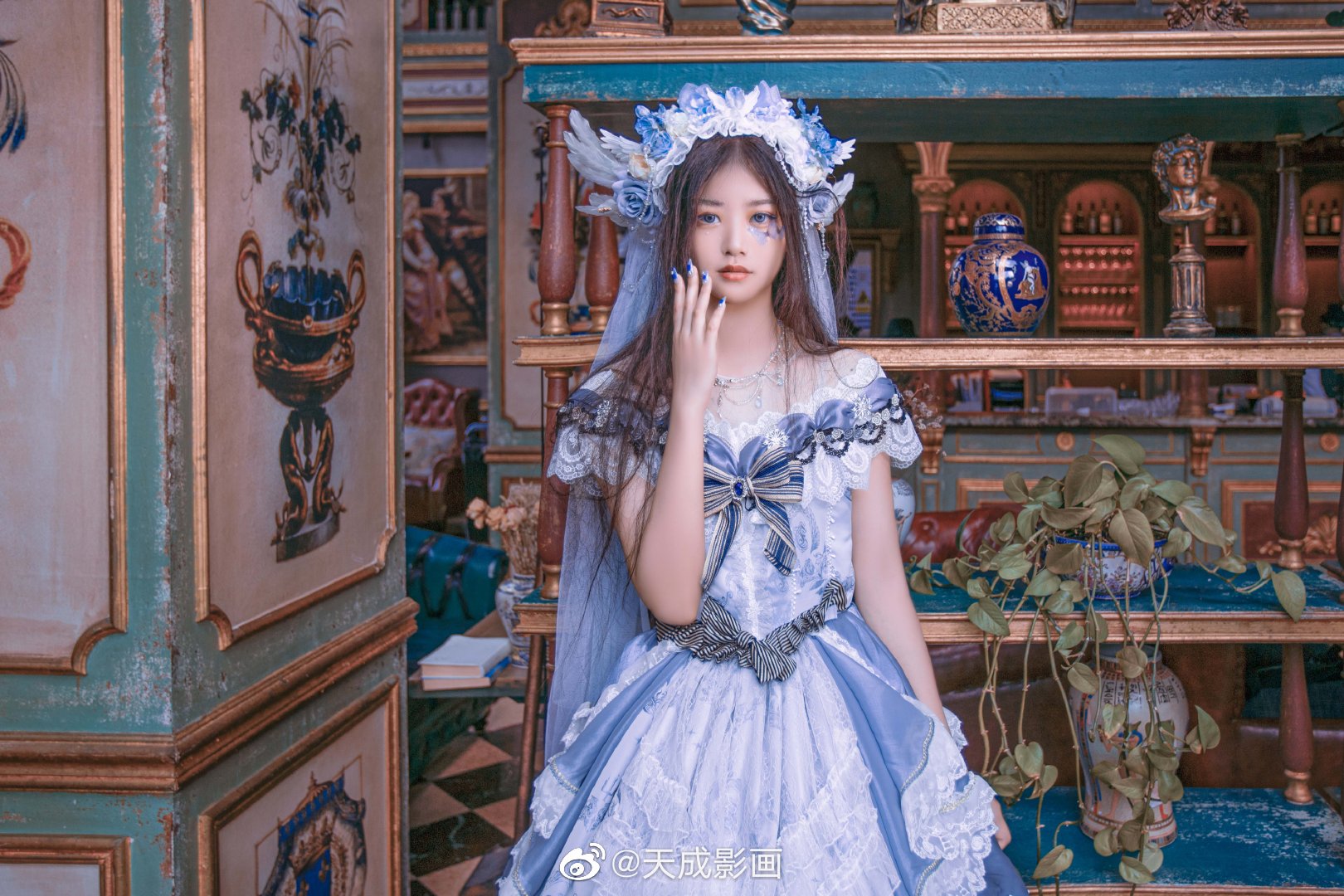 图片[4]-lolita 少女写真 欧式咖啡厅@MIKEY-米哈社