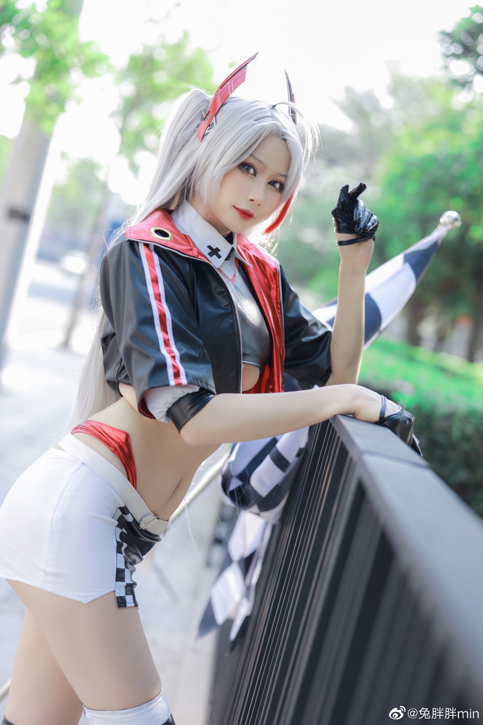 【COS】碧蓝航线 欧根亲王赛车@兔胖胖min COSPLAY-第4张